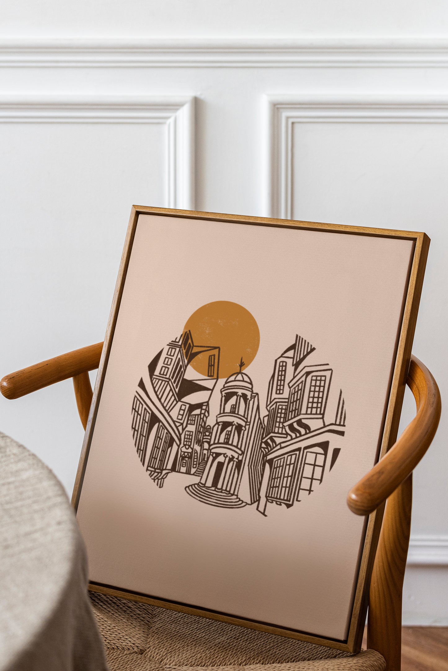 Wizards Locations Line Art Print | Gringotts Poster