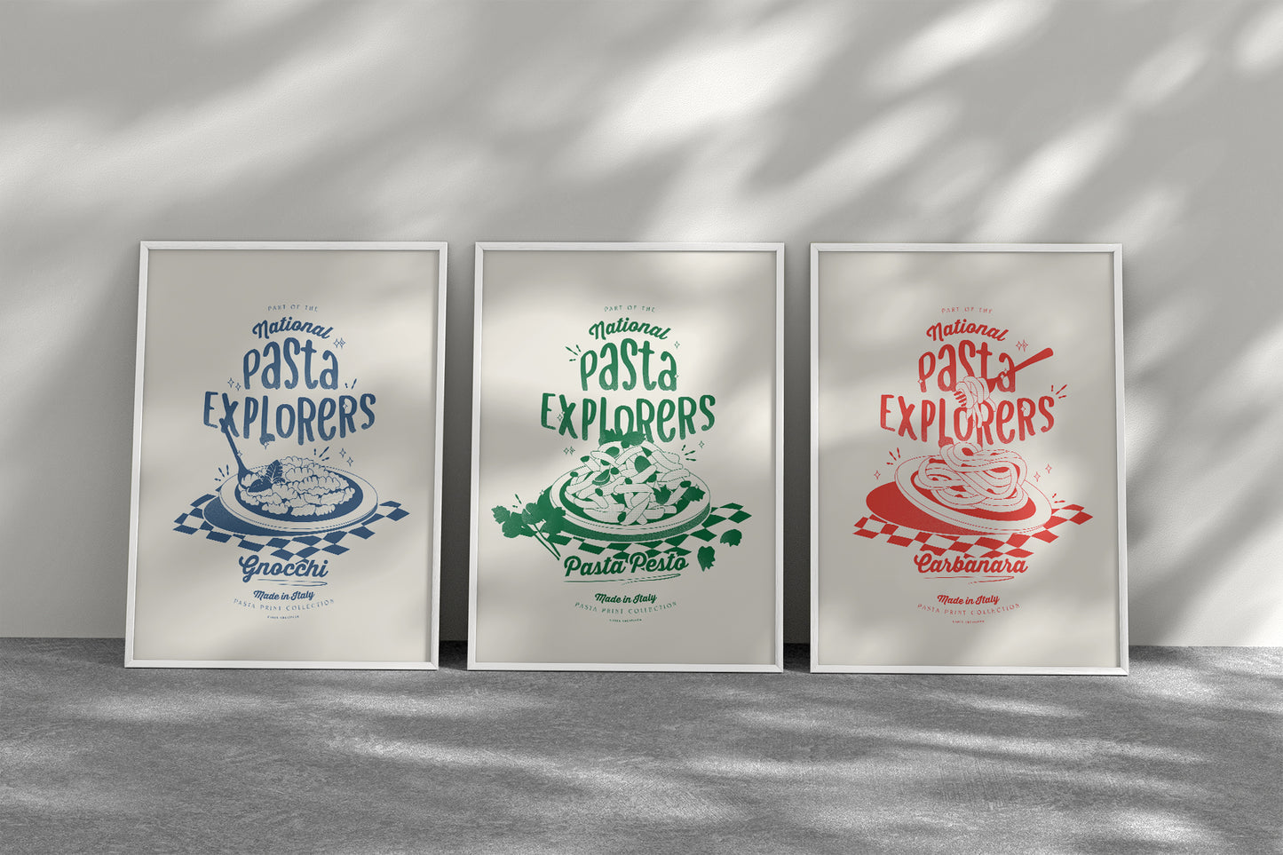 Retro Pasta Carbonara Poster | Italian Pasta Art Print