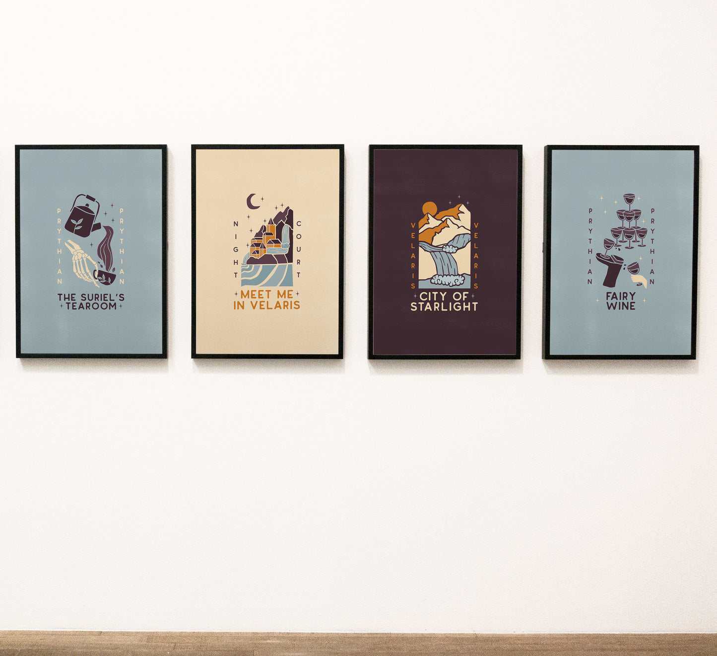 A Court of Thorns and Roses Series Poster | ACOTAR | Prythian Vineyard Print | Sarah J. Mass Art Print | ACOTAR Wall Decor | ACOTAR Poster