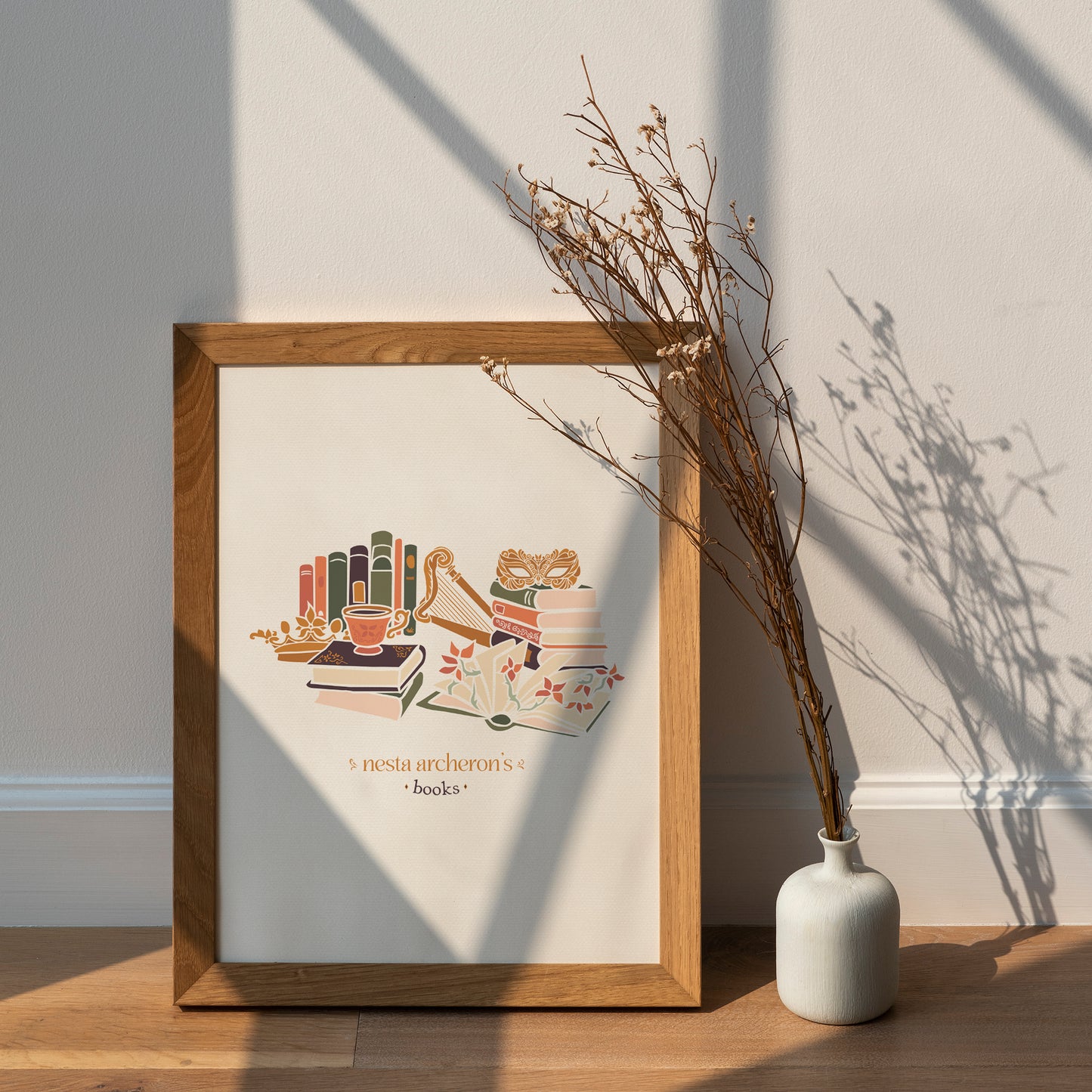 A Court of Thorns and Roses Series Poster | Archeron Sisters | Nesta Archeron's Books Print | Sarah J. Mass Art | ACOTAR Wall Decor | ACOTAR Poster