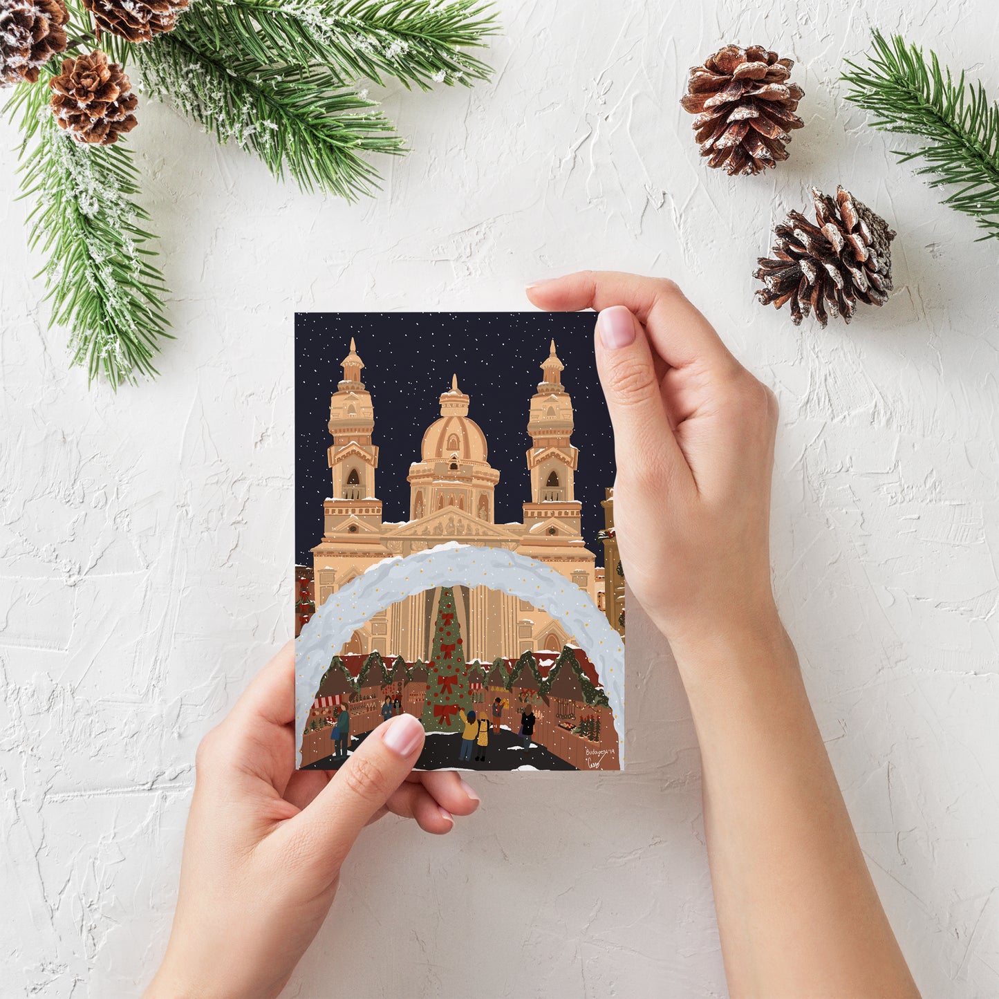 Christmas Card - European Christmas Market | Holiday Card