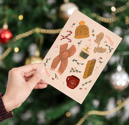 Christmas Card - Comfy Cozy | Holiday Card