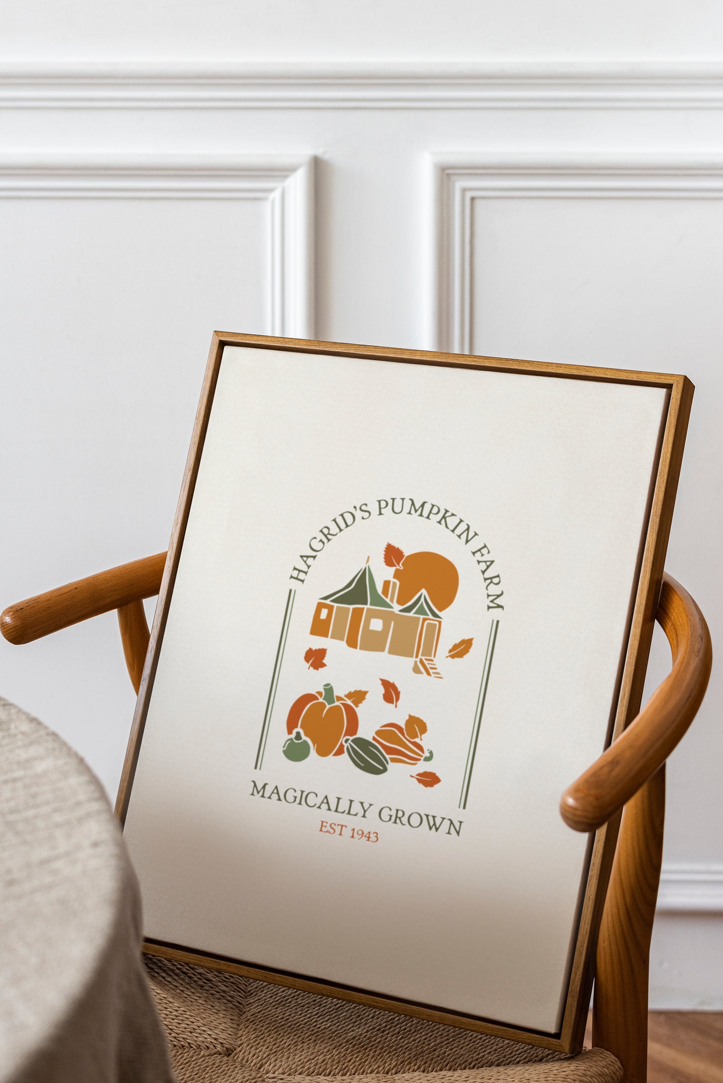 Wizards Halloween Print | Hagrid's Pumpkin Farm Poster