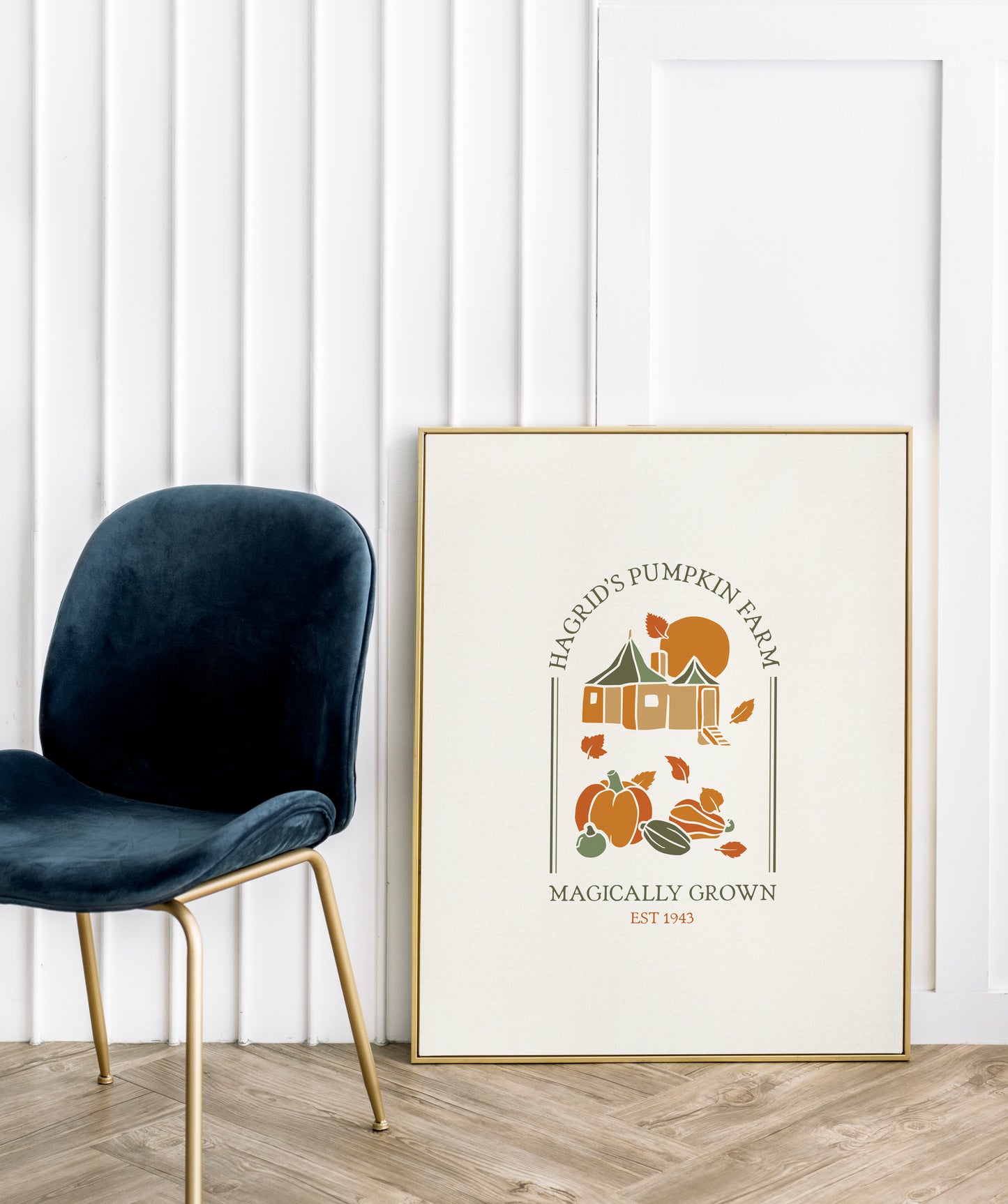 Wizards Halloween Print | Hagrid's Pumpkin Farm Poster