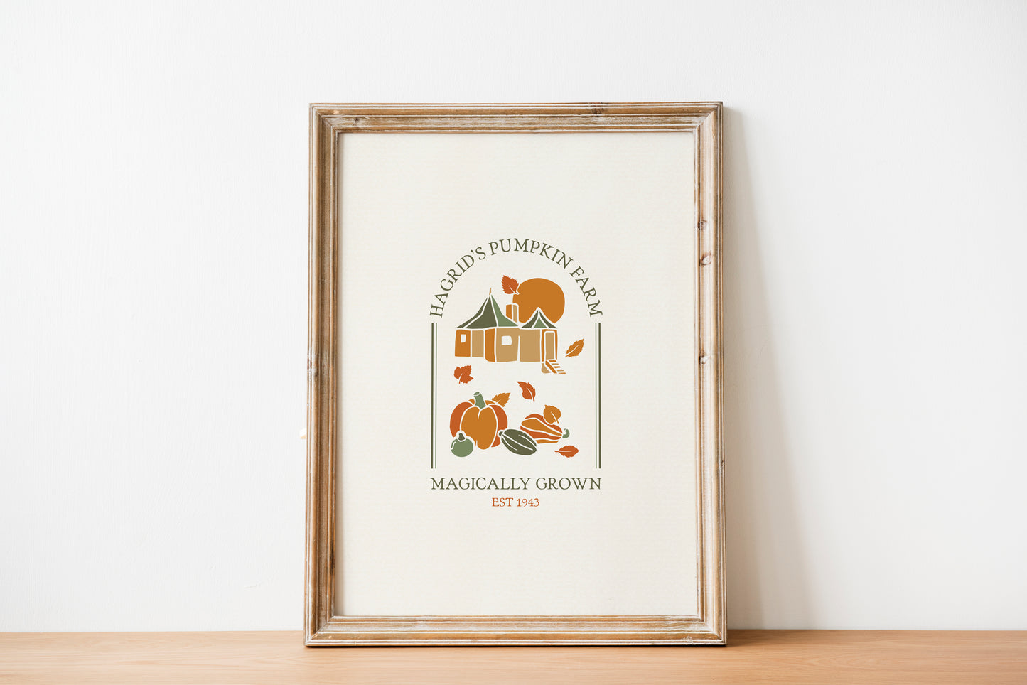 Wizards Halloween Print | Hagrid's Pumpkin Farm Poster