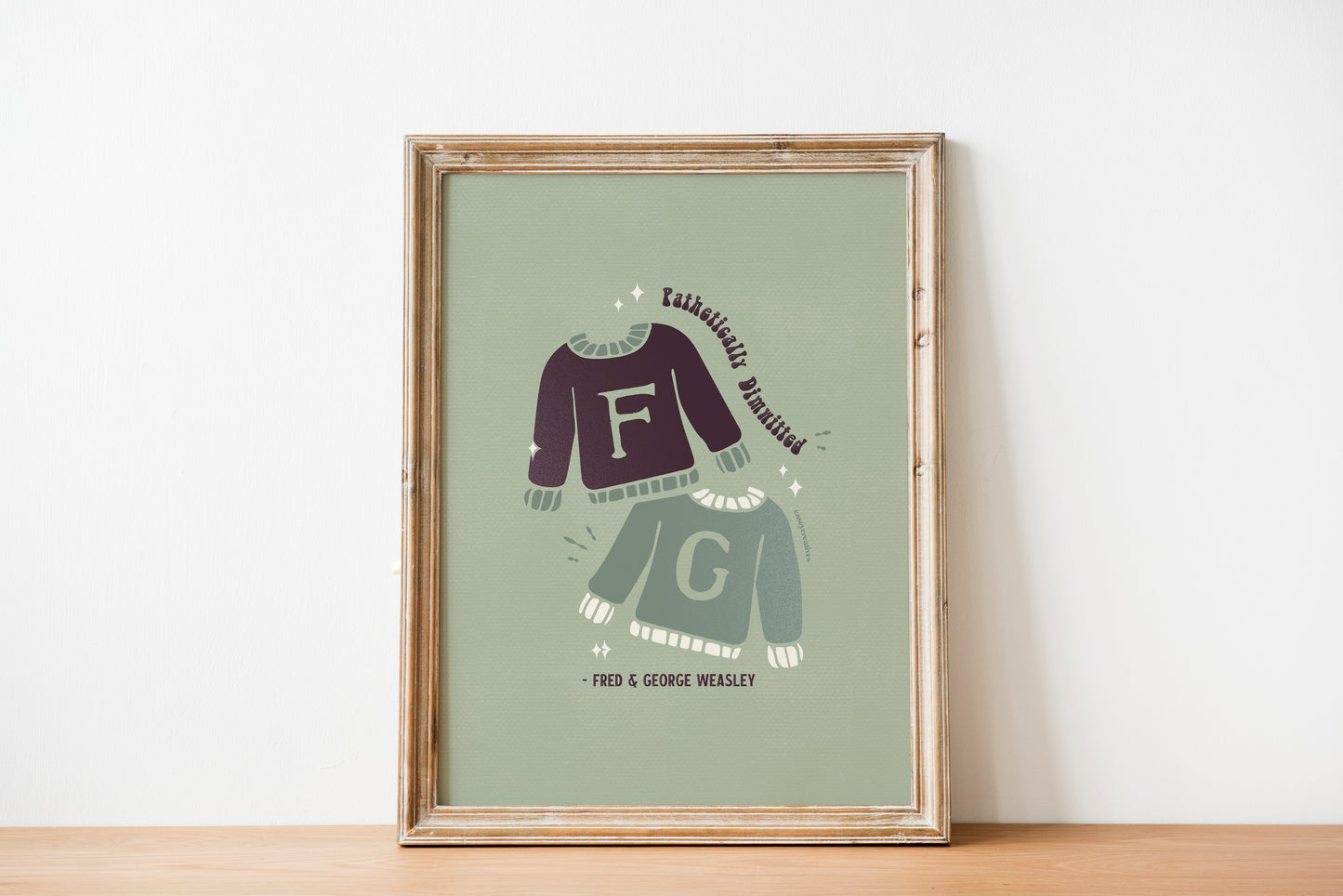 Weasley Twins Poster | Pathetically Dimwitted Quote Print