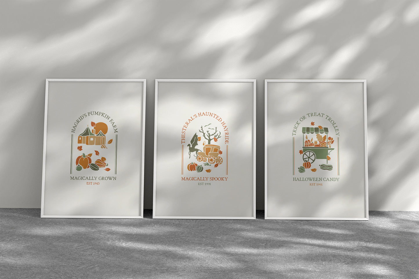 Wizards Halloween Print | Hagrid's Pumpkin Farm Poster