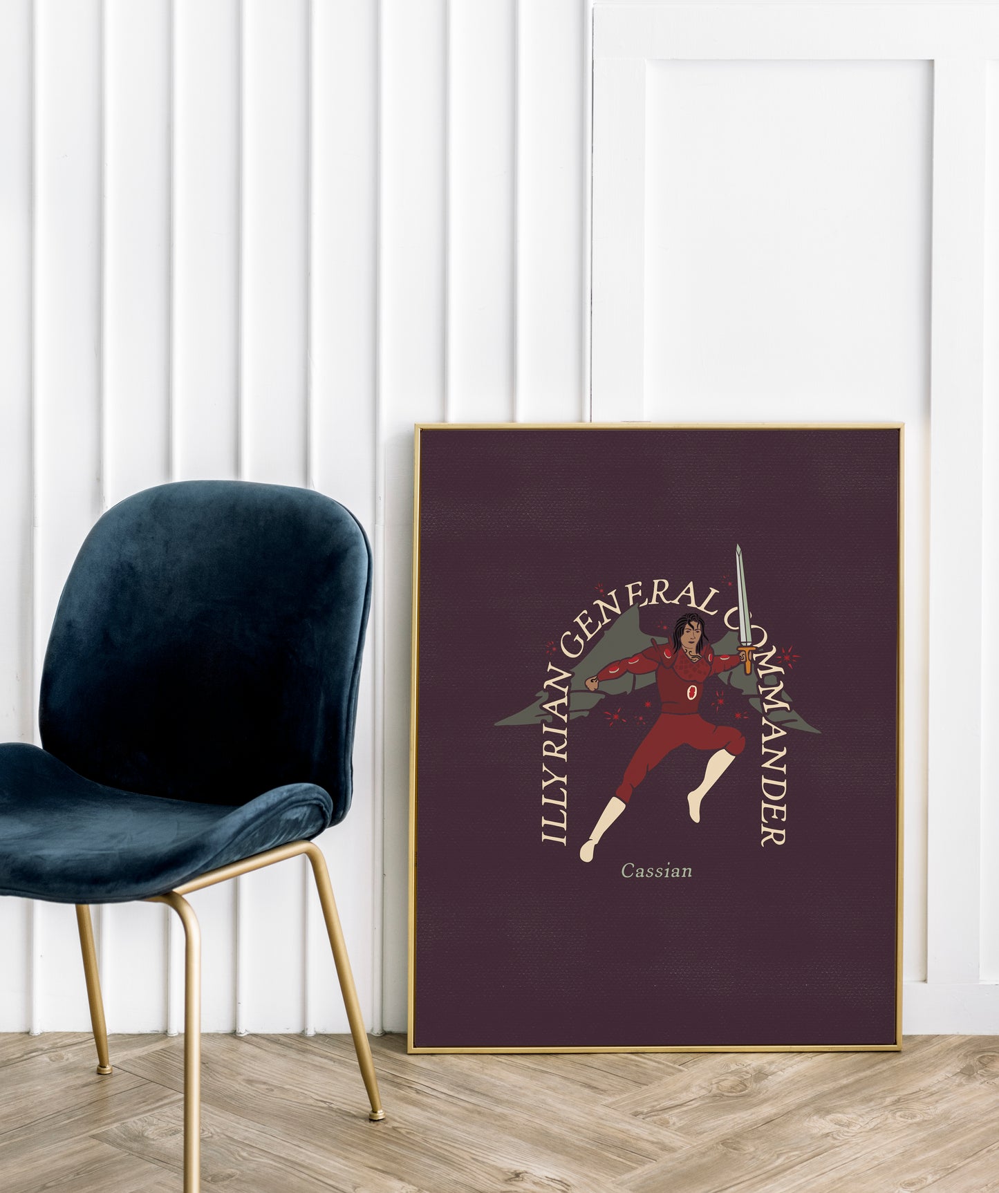 A Court of Thorns and Roses Series Poster | Night Court | Cassian Illyrian General Commander Print | Sarah J. Mass Art | ACOTAR Wall Decor | ACOTAR Poster