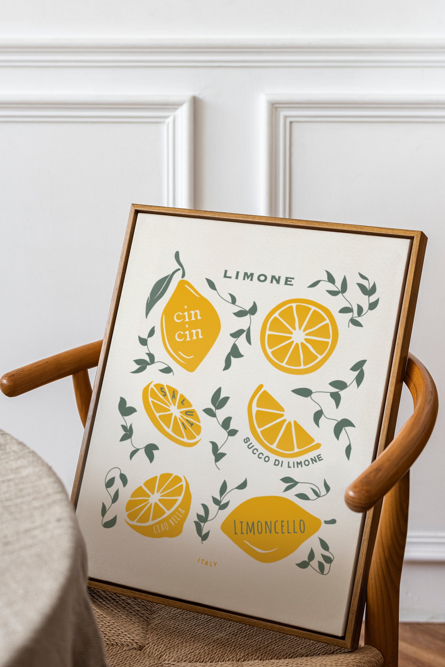 European Summer Travel Poster | Italy Travel Italy Lemons Art Print