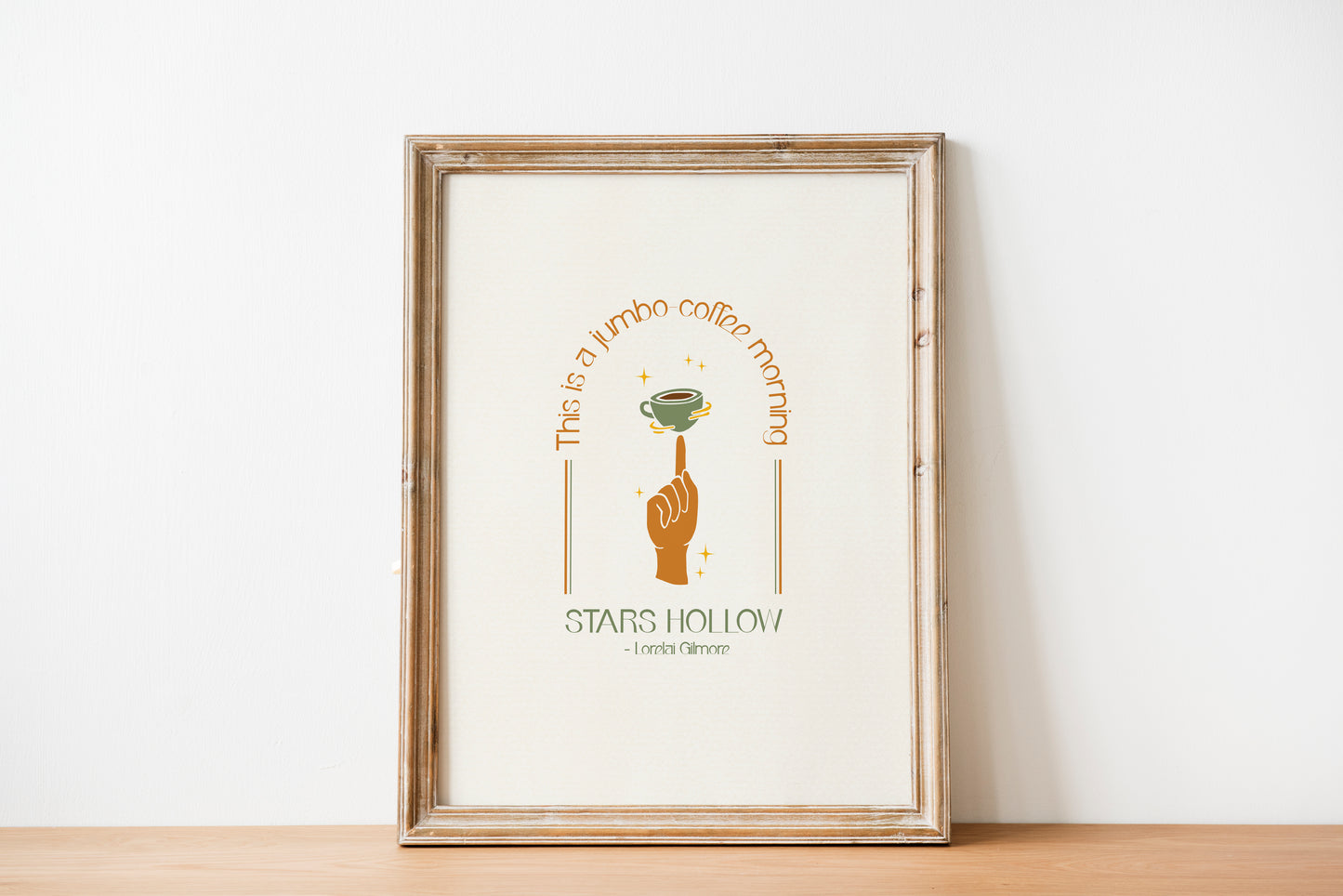 Gilmore Girls Quote Inspired Print | Jumbo Coffee Poster