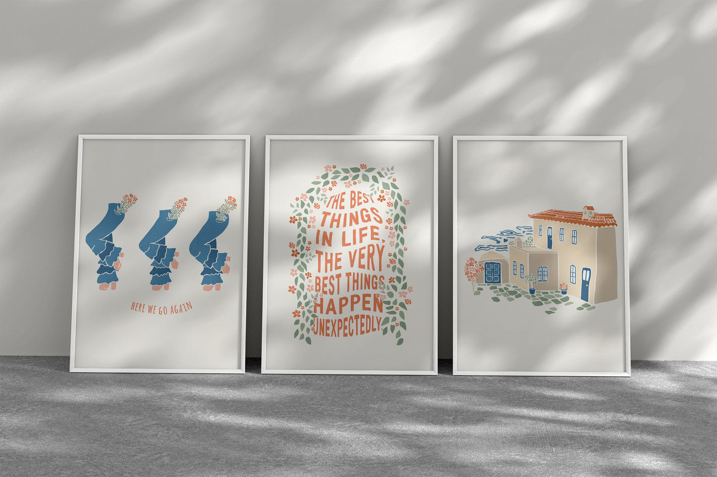 Mamma Mia Print | The Best Things in Life Happen Unexpectedly Poster