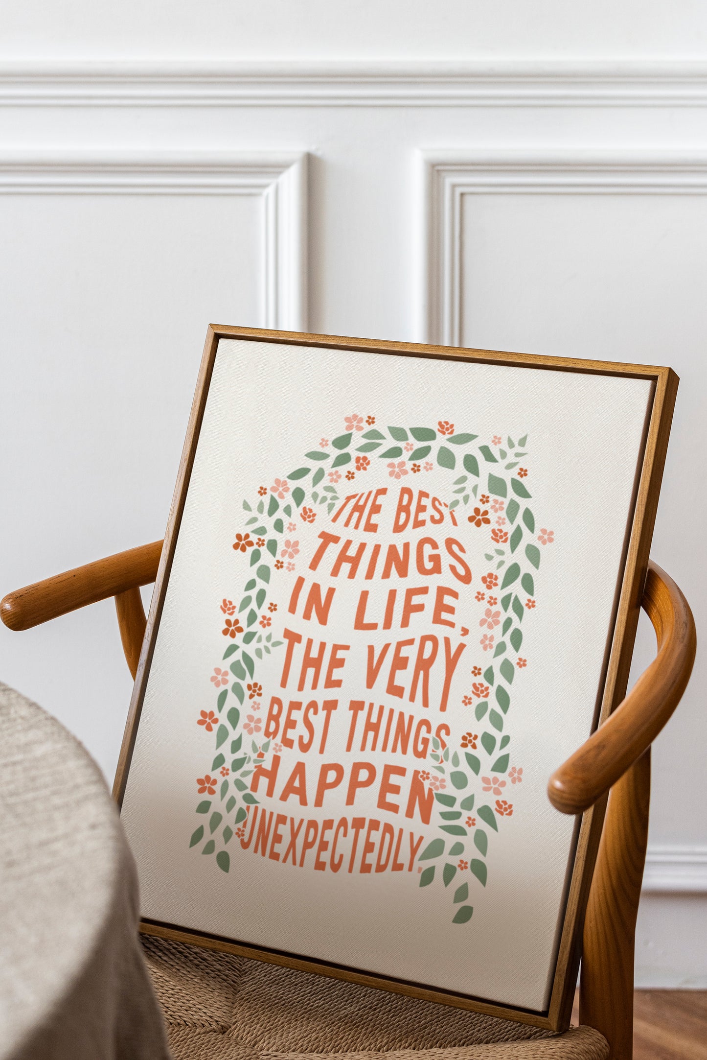 Mamma Mia Print | The Best Things in Life Happen Unexpectedly Poster