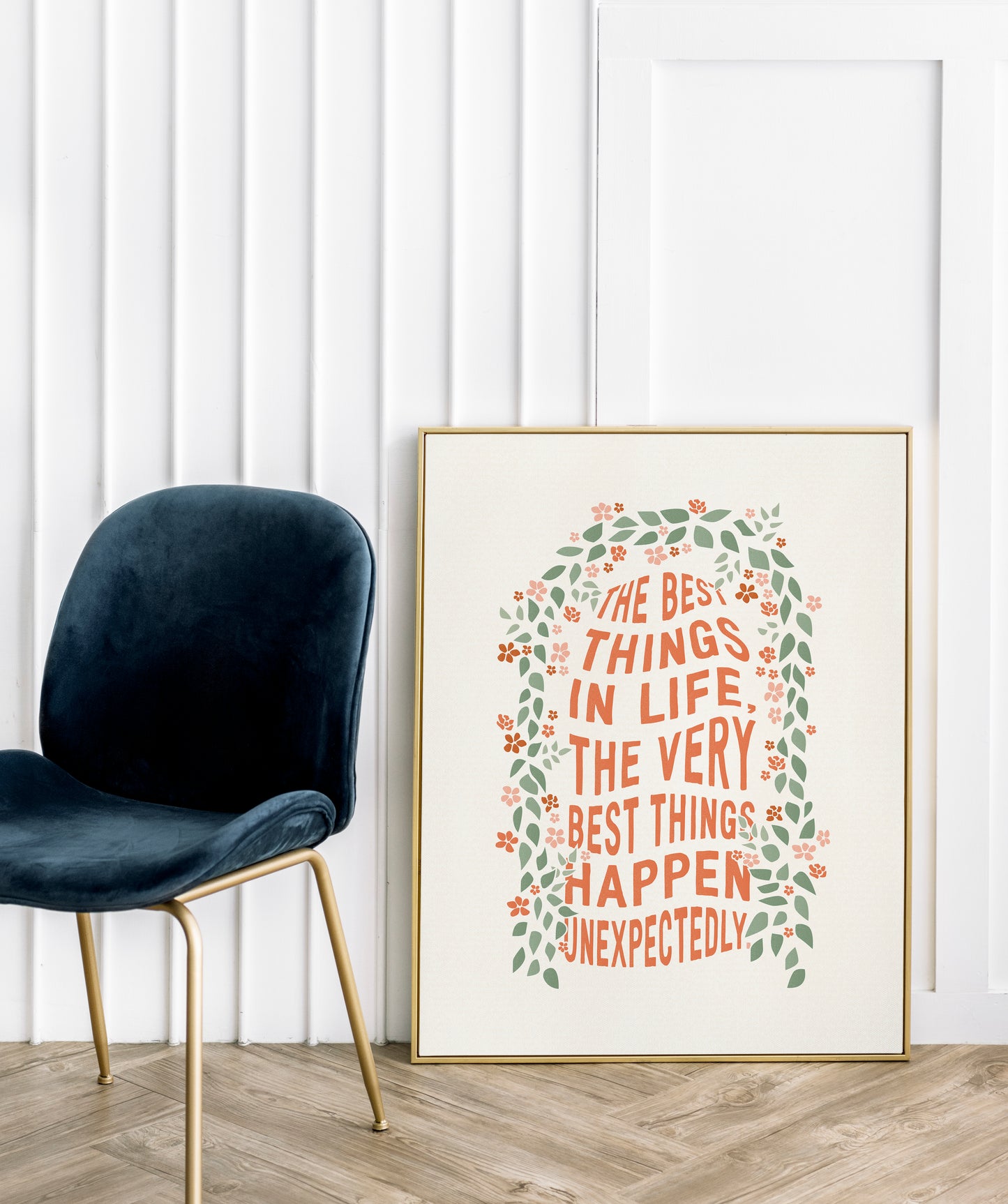 Mamma Mia Print | The Best Things in Life Happen Unexpectedly Poster