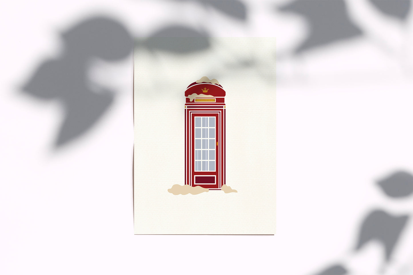 Wizards Christmas Poster | Snowy Ministry Telephone Booth Print