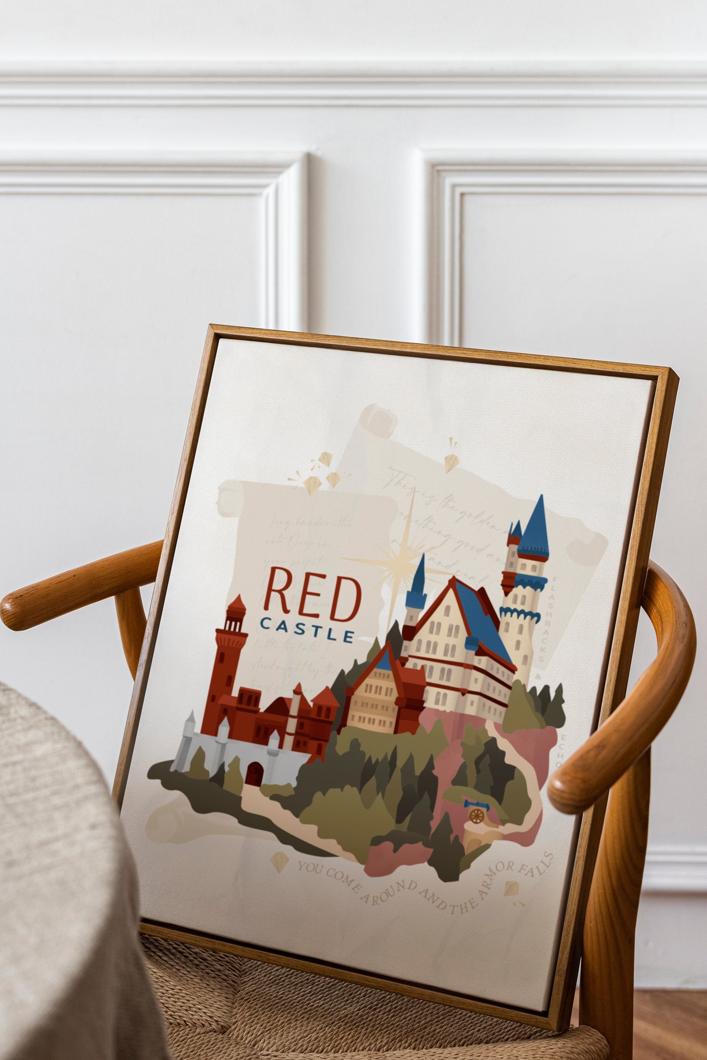 Castle Red Era Poster | Song Lyric Wall Decor | Taylor Swift Inspired Print | Castle Aesthetic