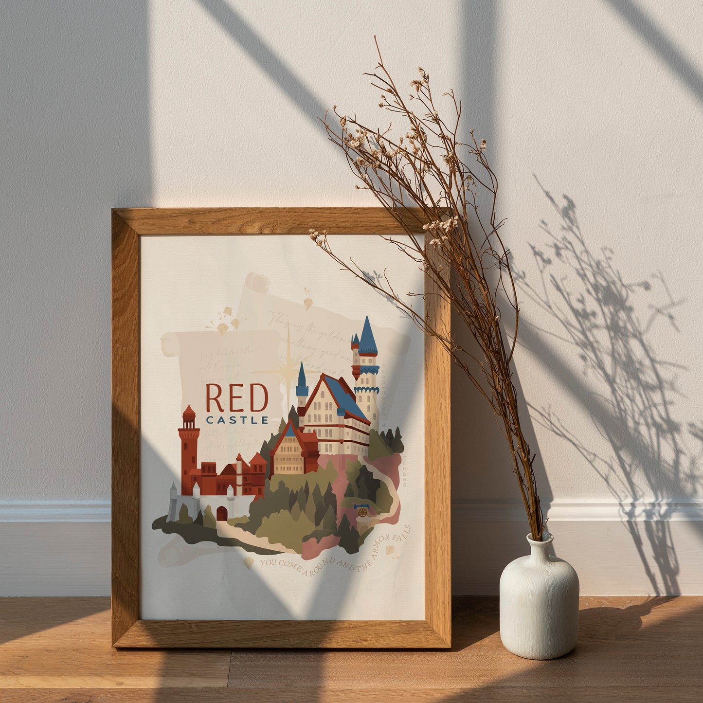 Castle Red Era Poster | Song Lyric Wall Decor | Taylor Swift Inspired Print | Castle Aesthetic