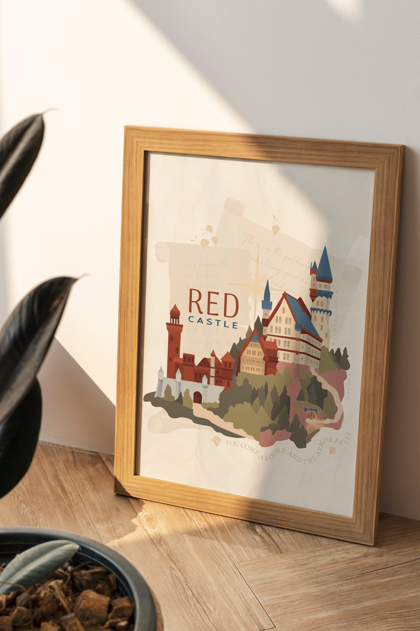 Castle Red Era Poster | Song Lyric Wall Decor | Taylor Swift Inspired Print | Castle Aesthetic