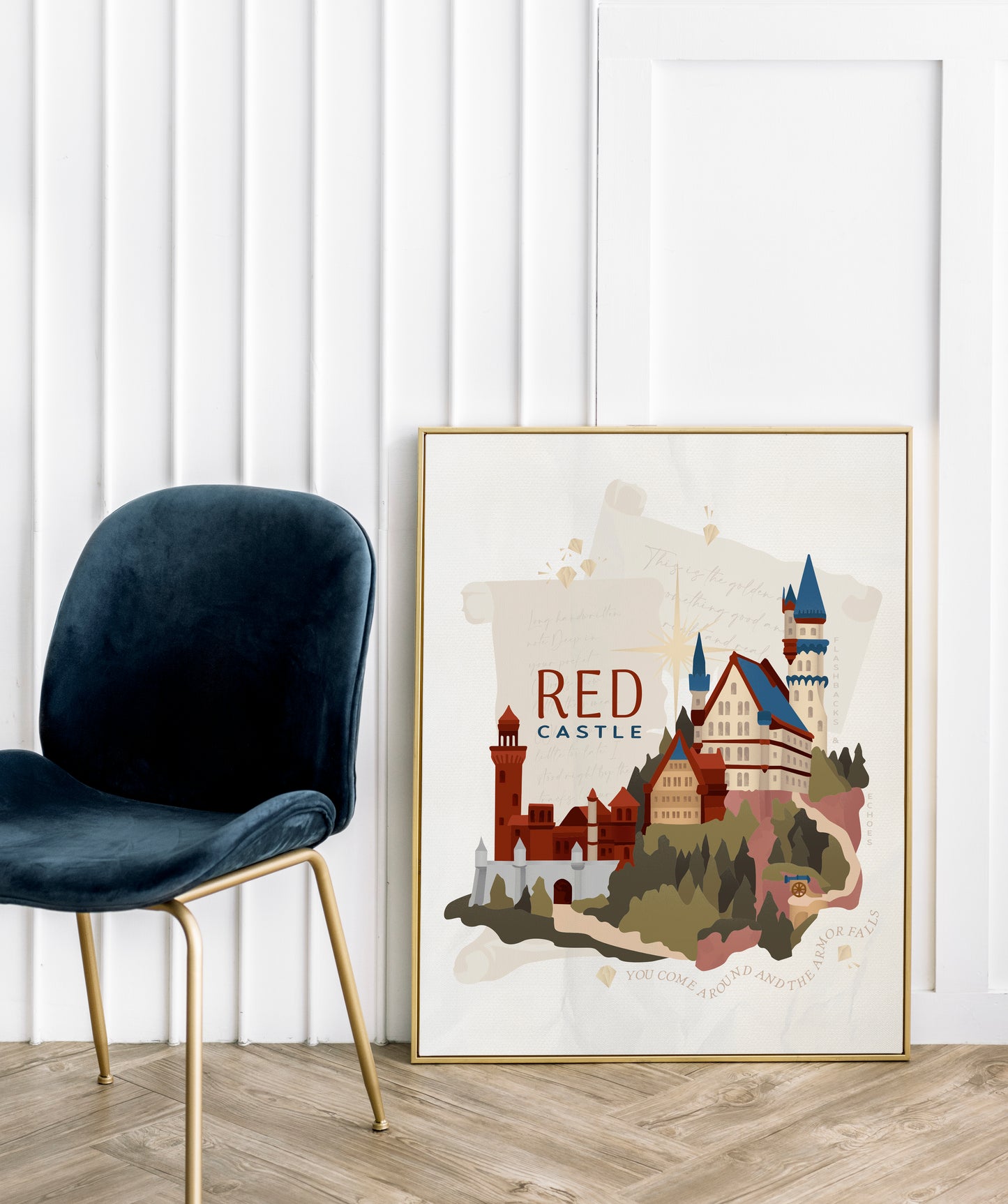 Castle Red Era Poster | Song Lyric Wall Decor | Taylor Swift Inspired Print | Castle Aesthetic