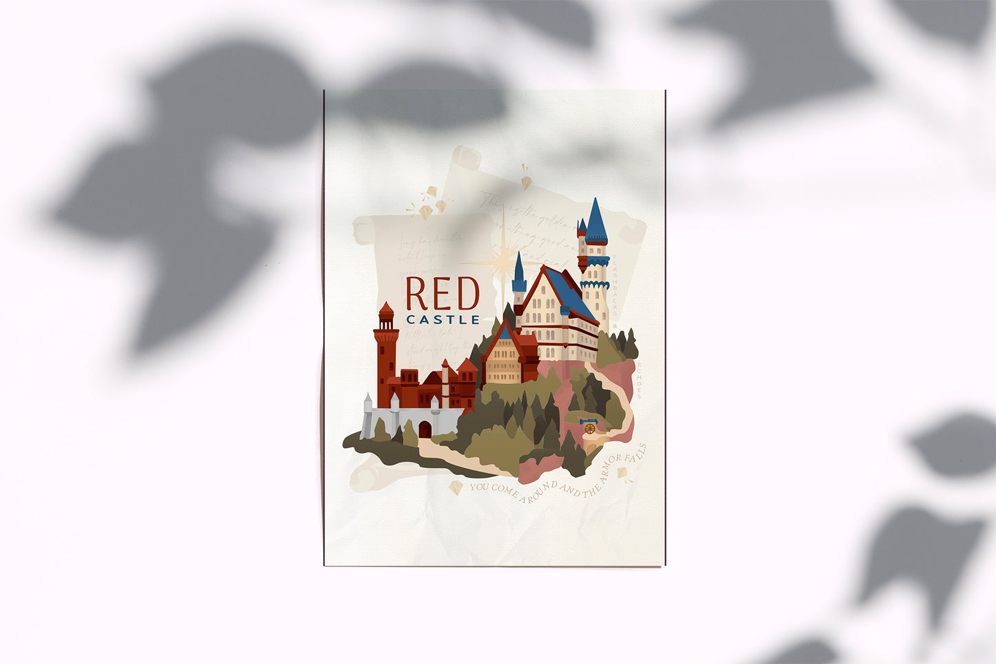 Castle Red Era Poster | Song Lyric Wall Decor | Taylor Swift Inspired Print | Castle Aesthetic