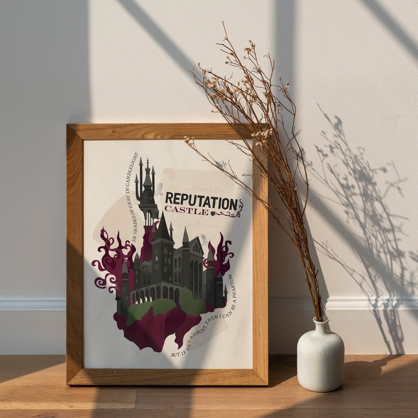 Castle Reputation Era Poster | Song Lyric Wall Decor | Taylor Swift Inspired Print | Castle Aesthetic