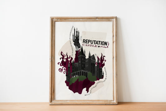 Castle Reputation Era Poster | Song Lyric Wall Decor | Taylor Swift Inspired Print | Castle Aesthetic