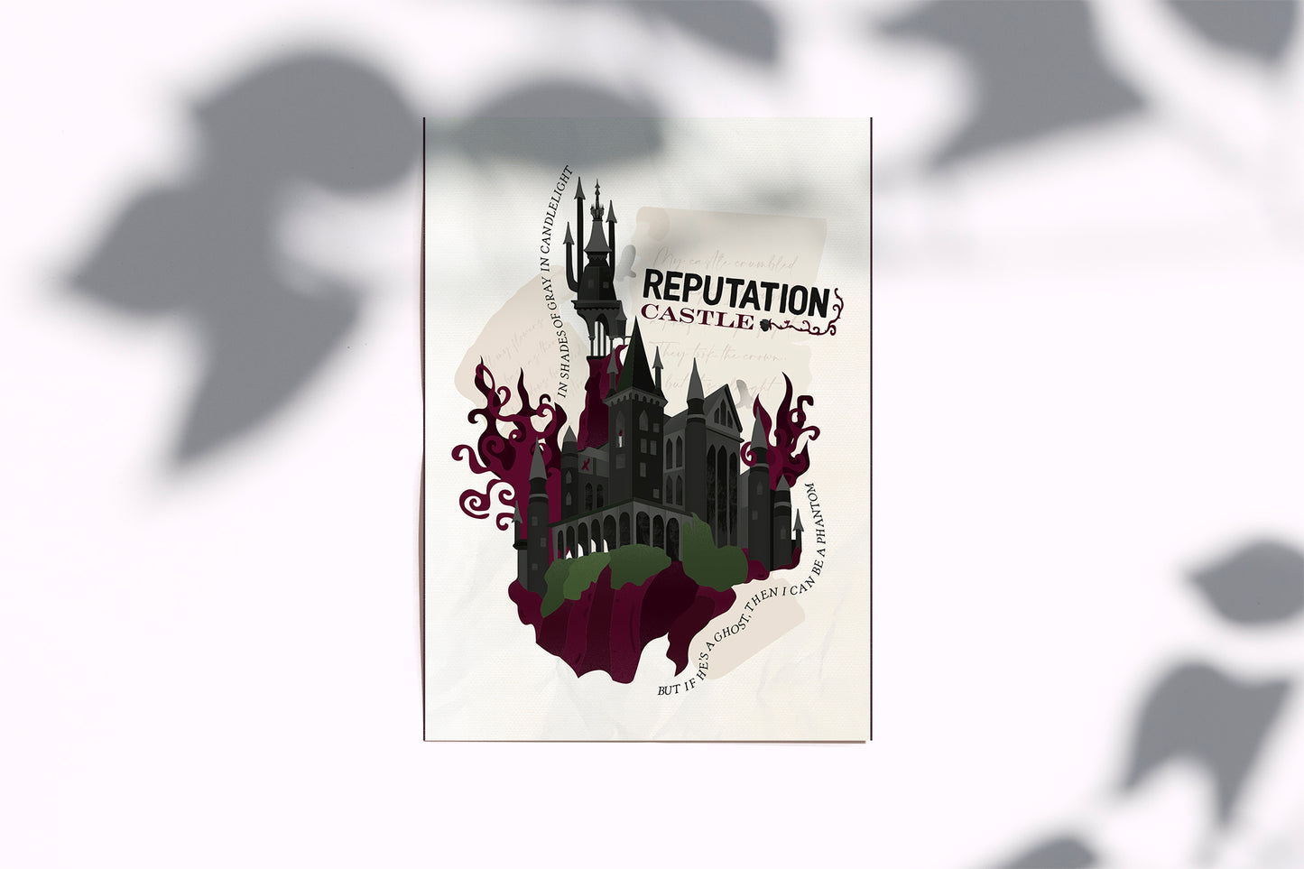 Castle Reputation Era Poster | Song Lyric Wall Decor | Taylor Swift Inspired Print | Castle Aesthetic