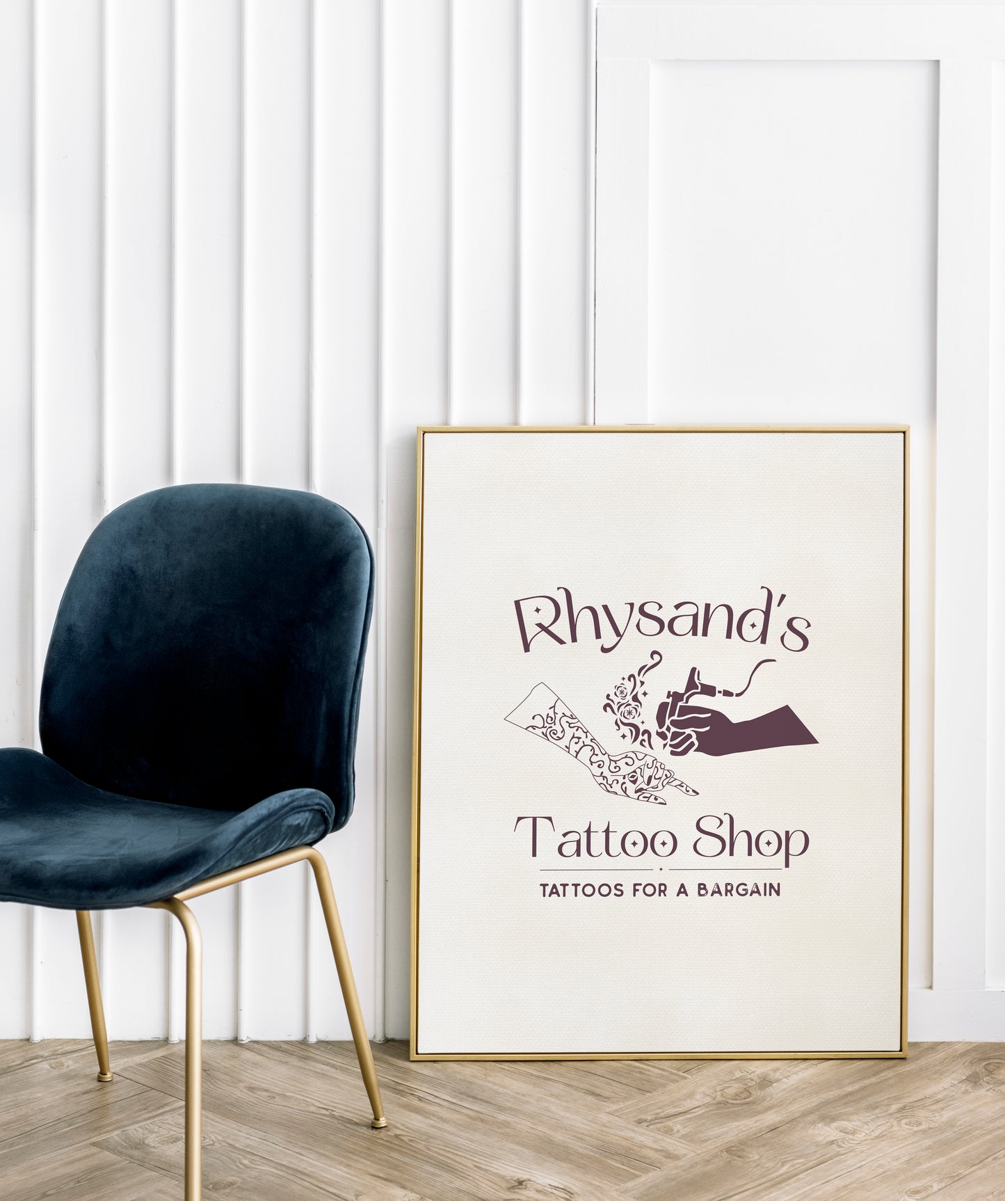 A Court of Thorns and Roses Series Poster | Character | Rhysand's Tattoo Shop Print | Sarah J. Mass Art | ACOTAR | Tattoos for a Bargain | ACOTAR Poster