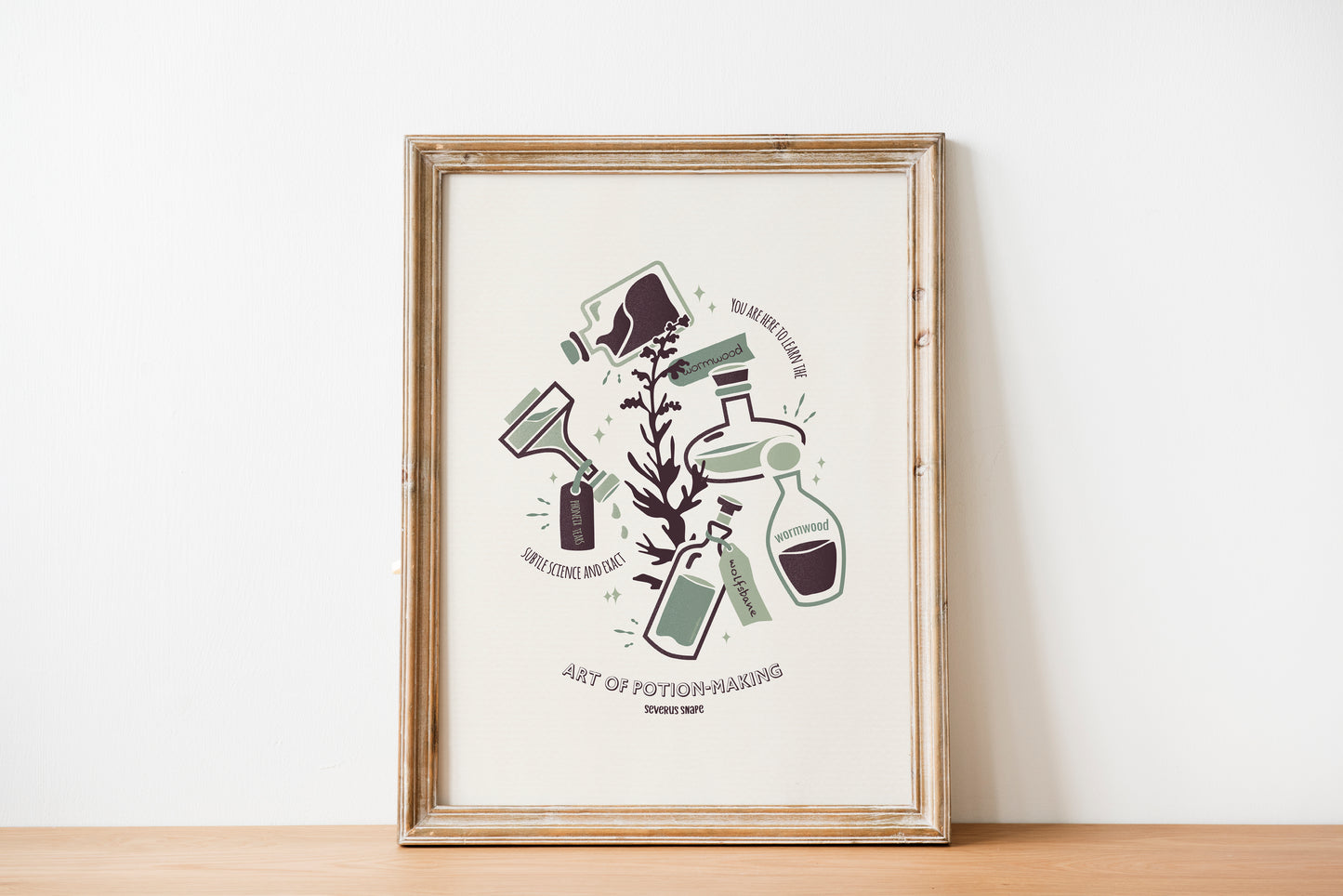 Potions Professor Poster | Wizard Art Print