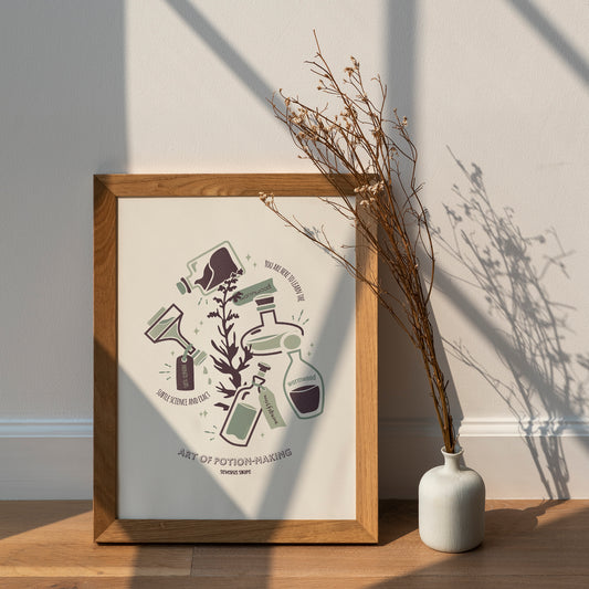 Potions Professor Poster | Wizard Art Print