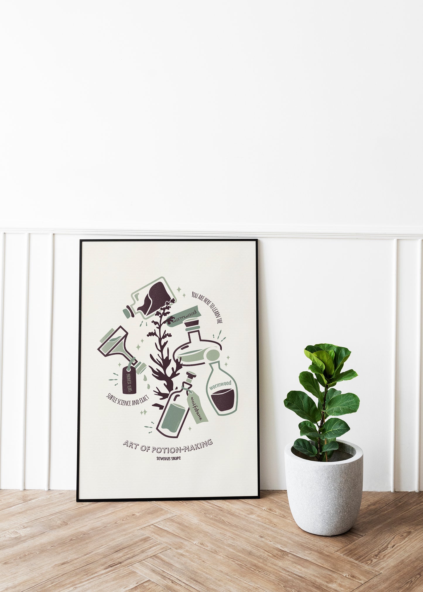 Potions Professor Poster | Wizard Art Print