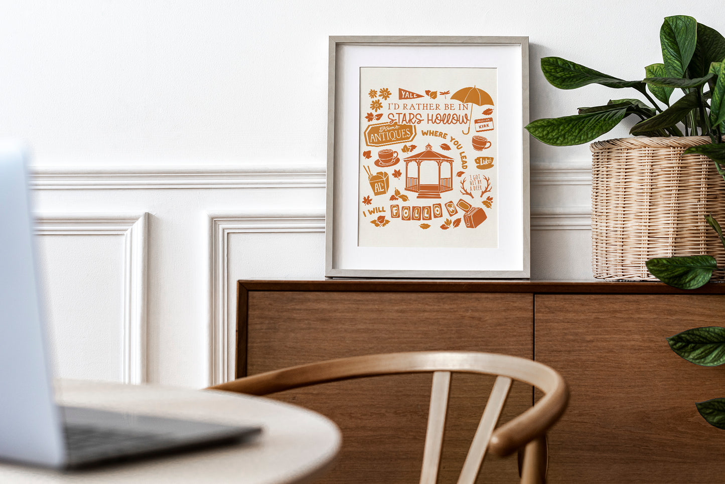 Gilmore Girls Inspired Print | I'd Rather be in Stars Hollow Poster