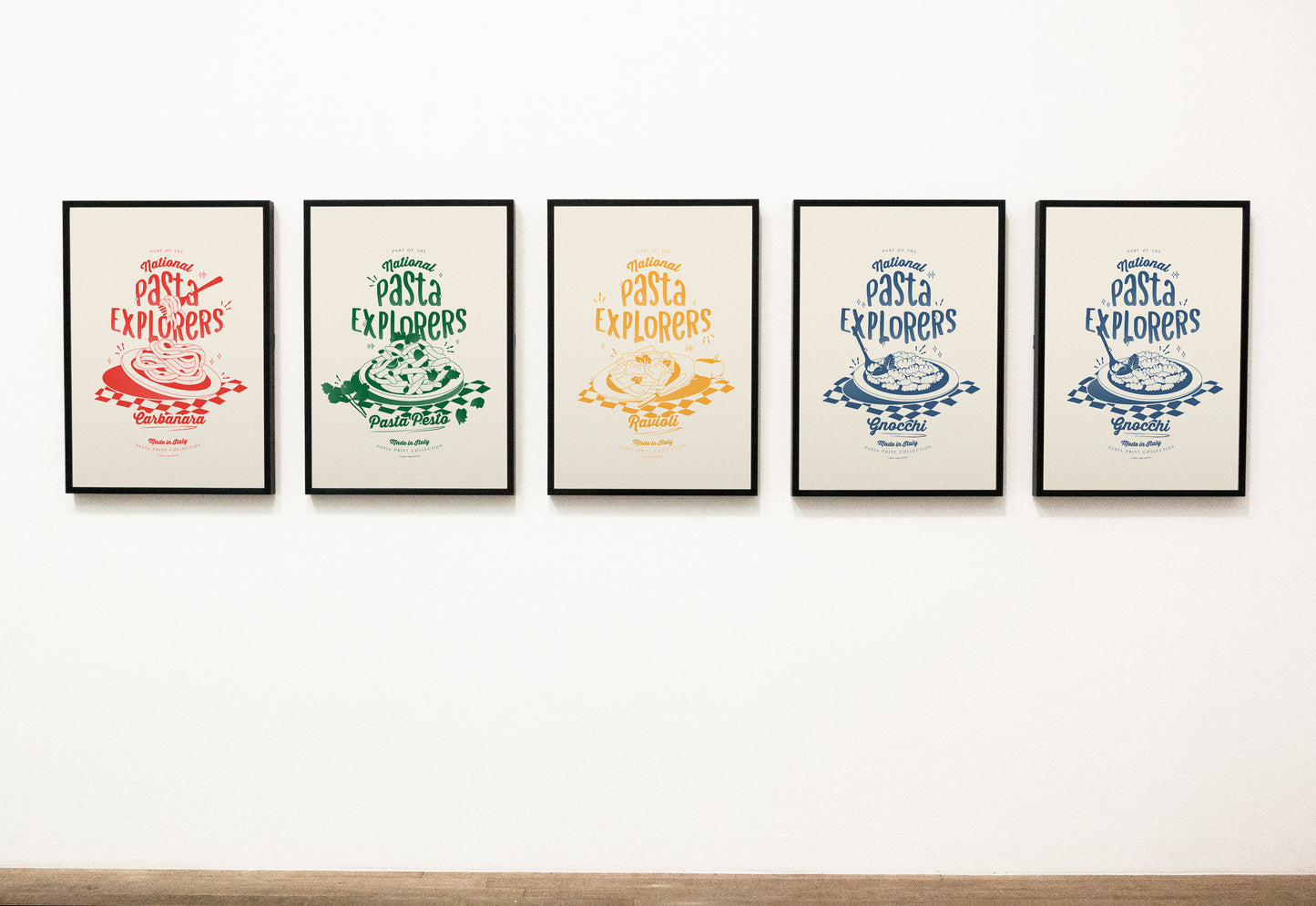 Retro Pasta Ravioli Poster | Italian Pasta Art Print