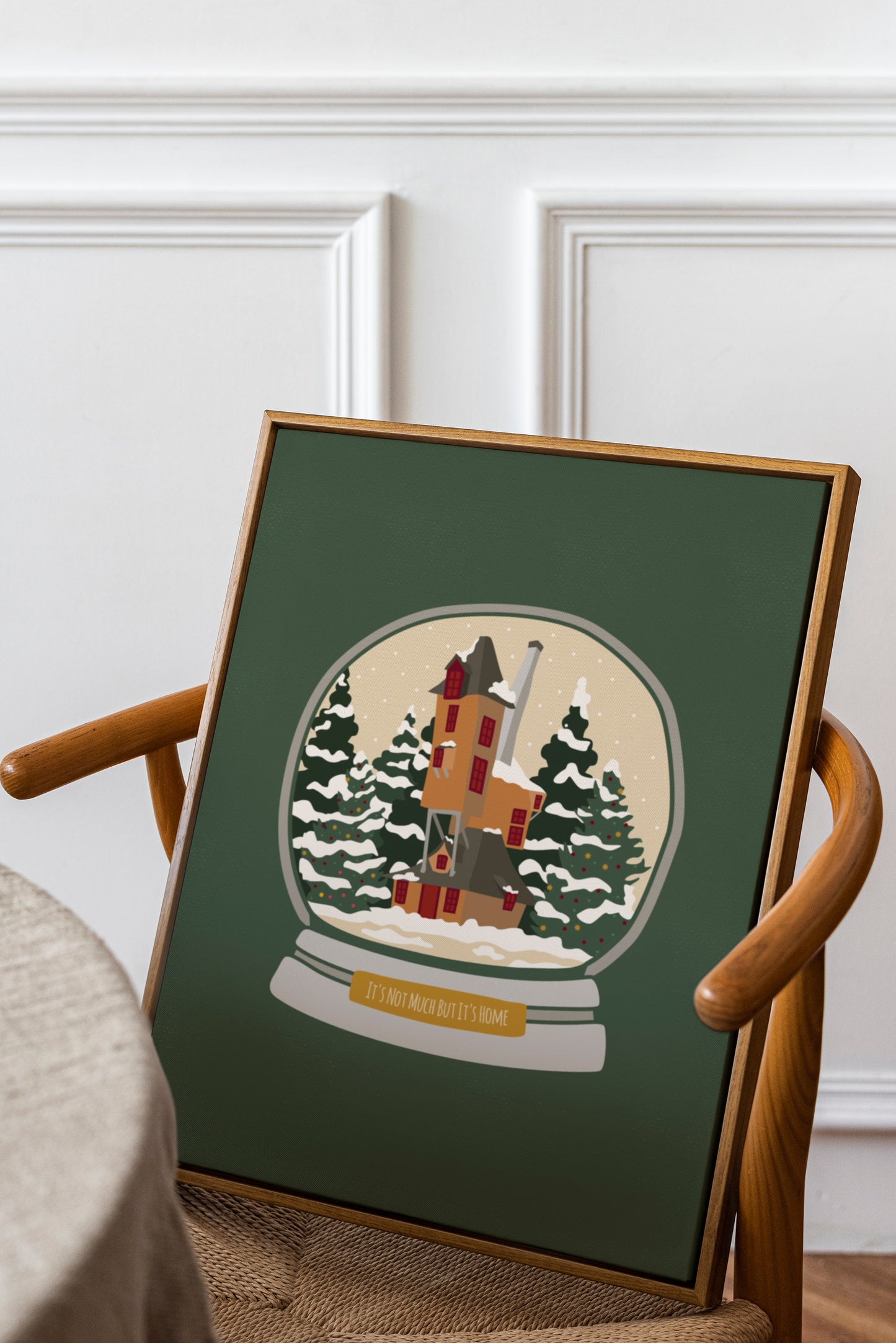 Wizards Christmas Poster | Christmas at the Weasleys Snowglobe Print