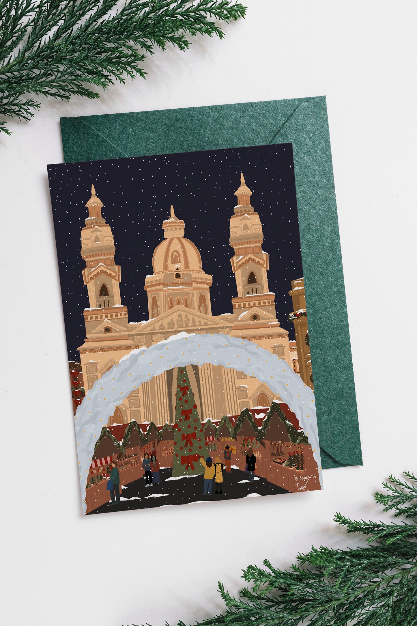 Christmas Card - European Christmas Market | Holiday Card