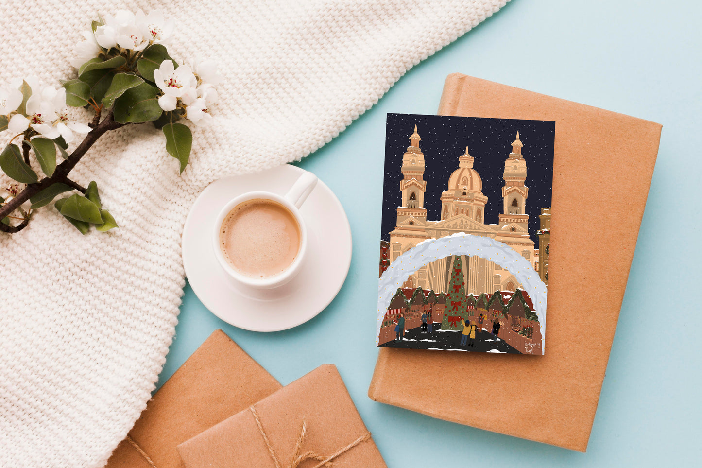 Christmas Card - European Christmas Market | Holiday Card