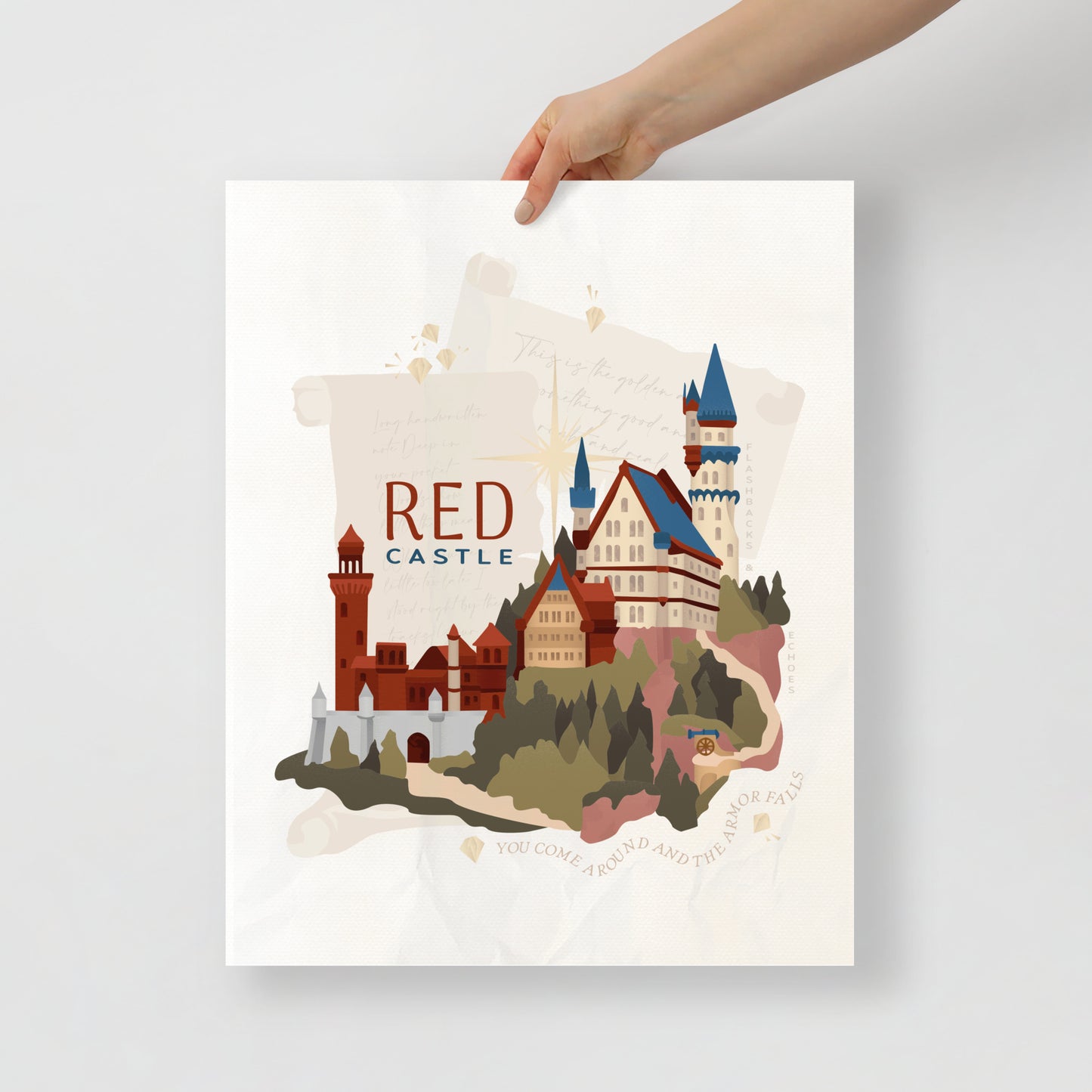 Castle Red Era Poster | Song Lyric Wall Decor | Taylor Swift Inspired Print | Castle Aesthetic