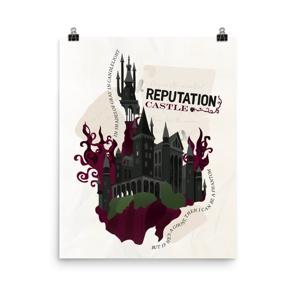 Castle Reputation Era Poster | Song Lyric Wall Decor | Taylor Swift Inspired Print | Castle Aesthetic