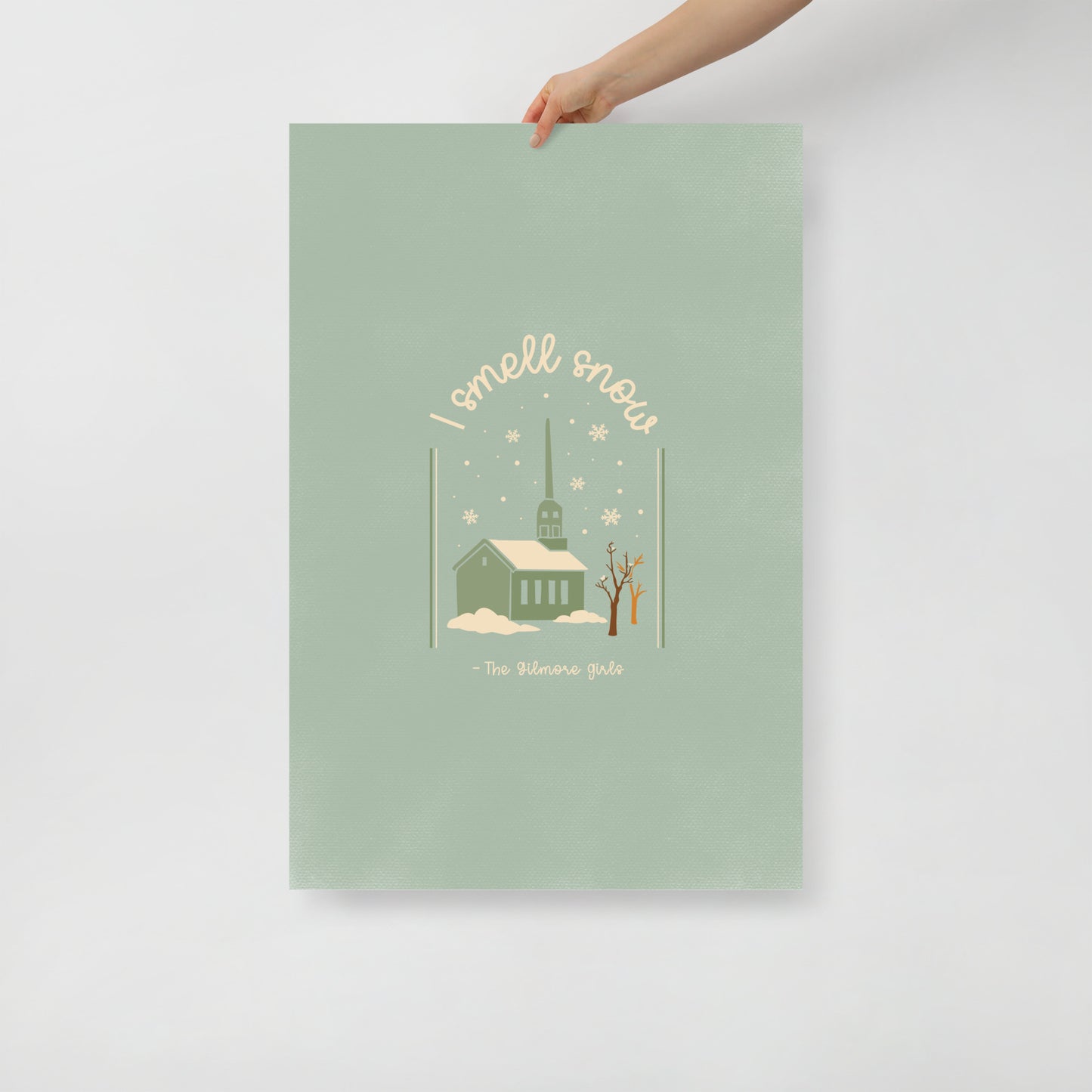 Gilmore Girls Quote Inspired Print |  I Smell Snow Poster