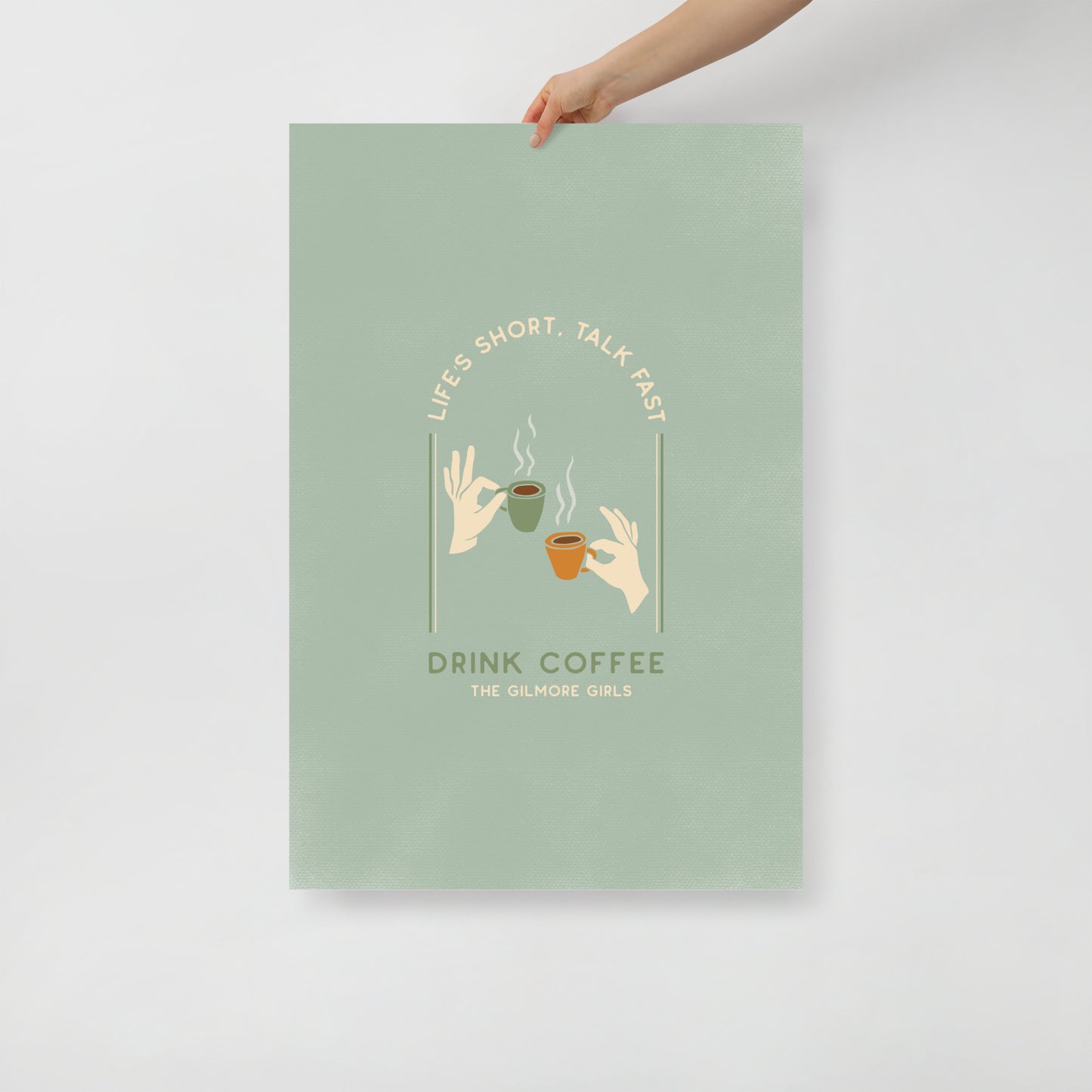 Gilmore Girls Quote Inspired Print | Talk Fast Coffee Poster