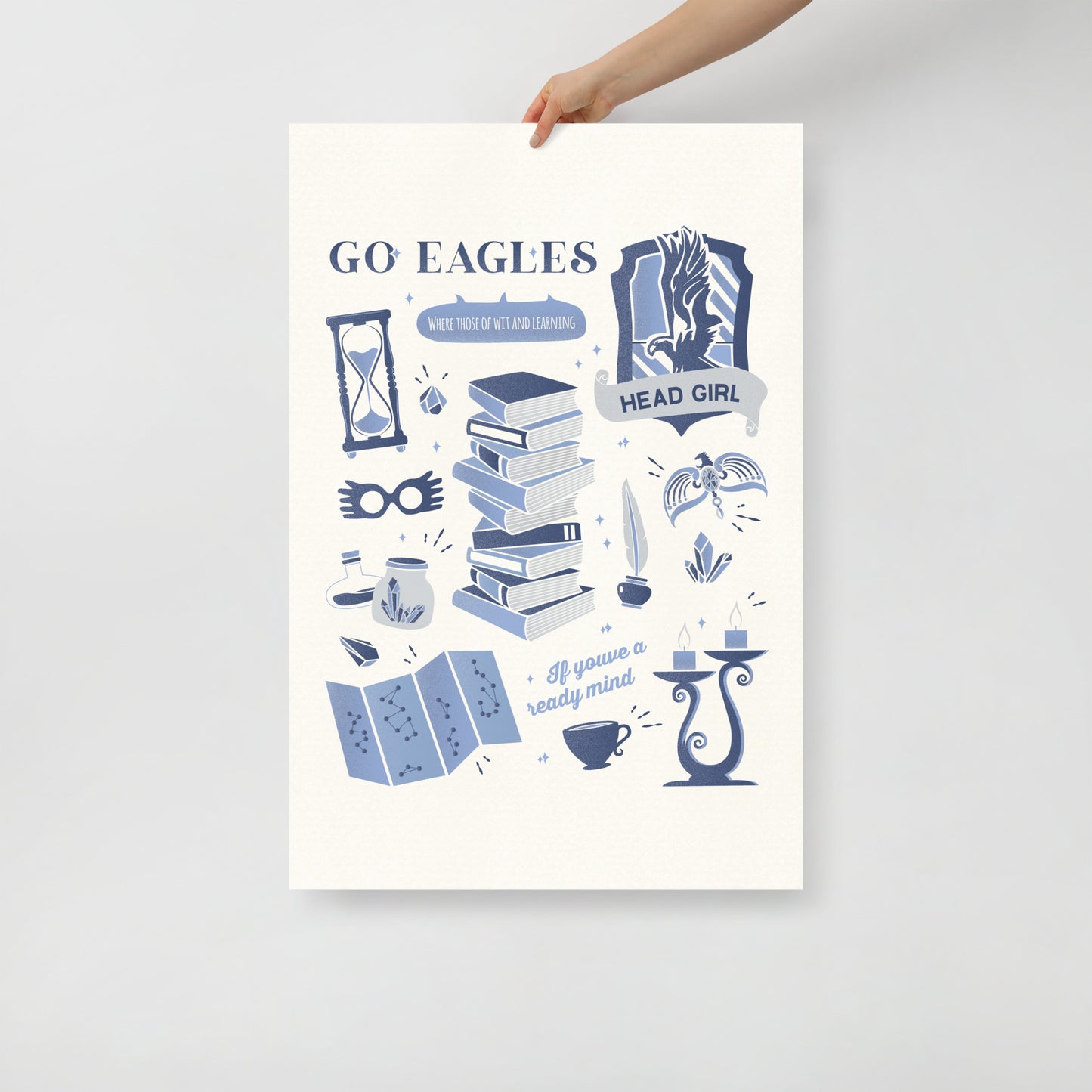 Wizard Houses | Go Eagles Poster | Head Girl Print