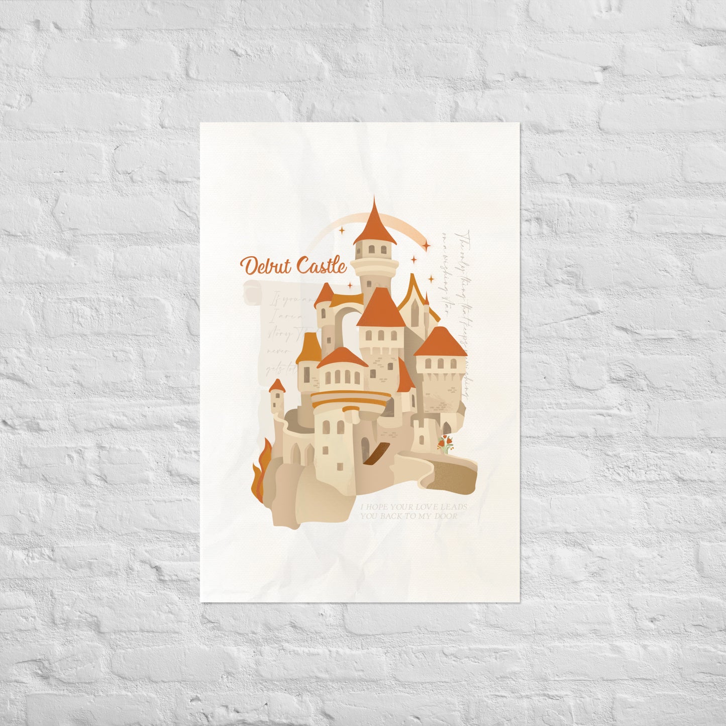 Castle Debut Era Poster | Song Lyric Wall Decor | Taylor Swift Inspired Print | Castle Aesthetic