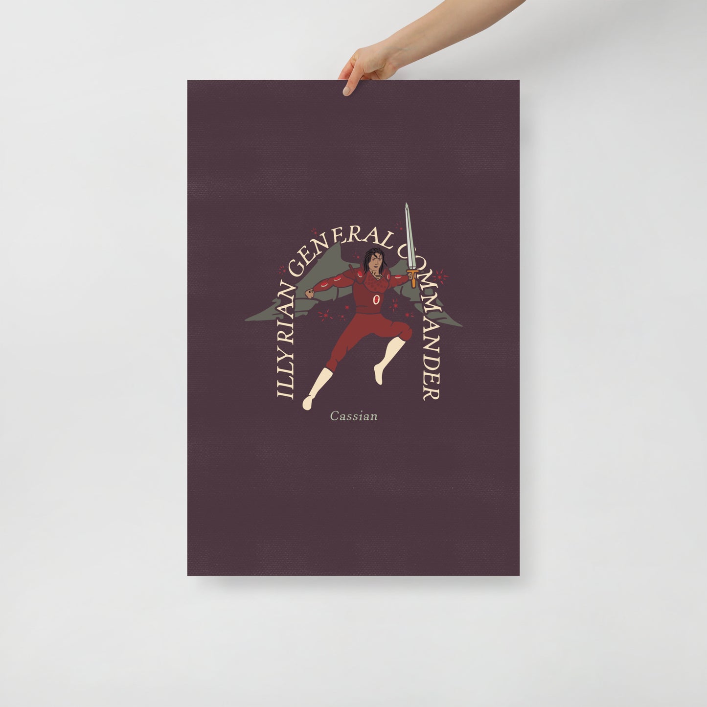 A Court of Thorns and Roses Series Poster | Night Court | Cassian Illyrian General Commander Print | Sarah J. Mass Art | ACOTAR Wall Decor | ACOTAR Poster