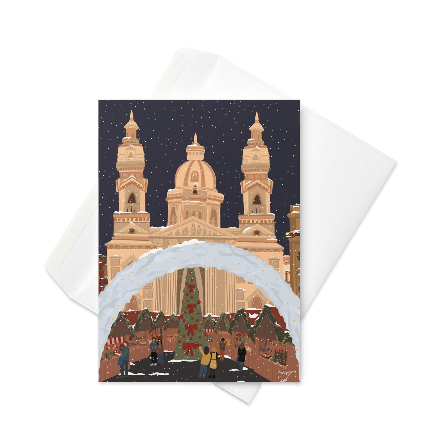 Christmas Card - European Christmas Market | Holiday Card