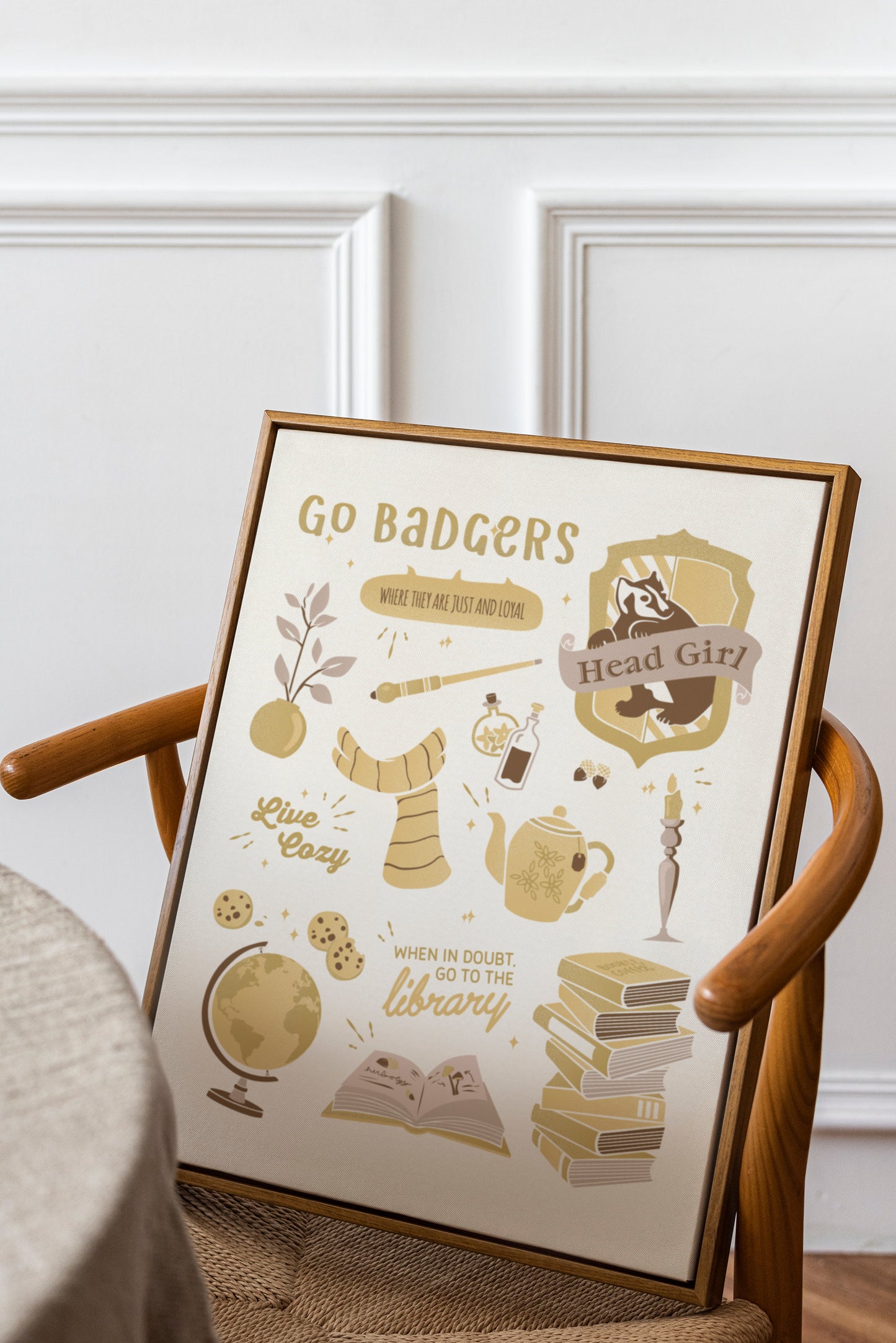 Wizard Houses | Go Badgers Poster | Head Girl Print