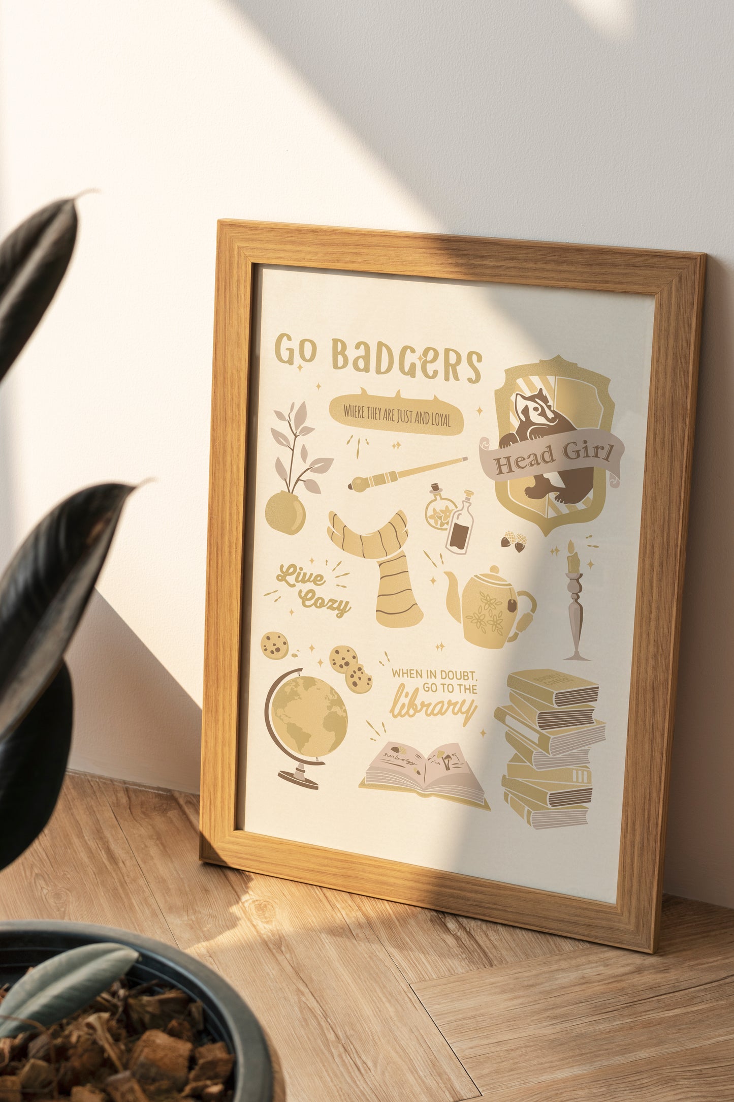 Wizard Houses | Go Badgers Poster | Head Girl Print