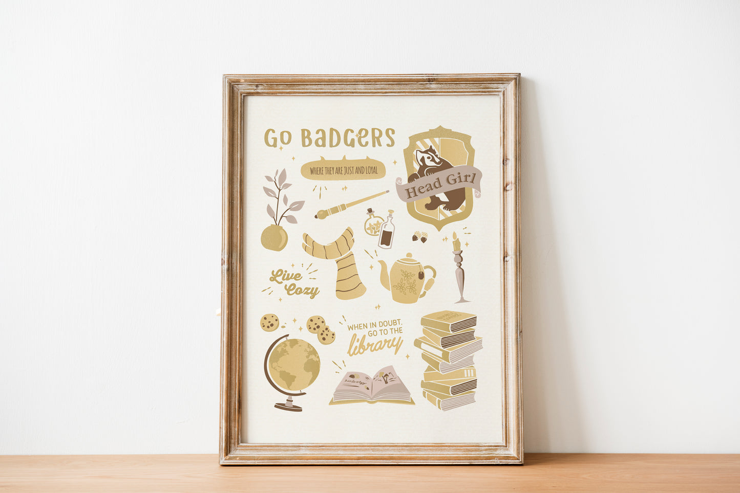 Wizard Houses | Go Badgers Poster | Head Girl Print