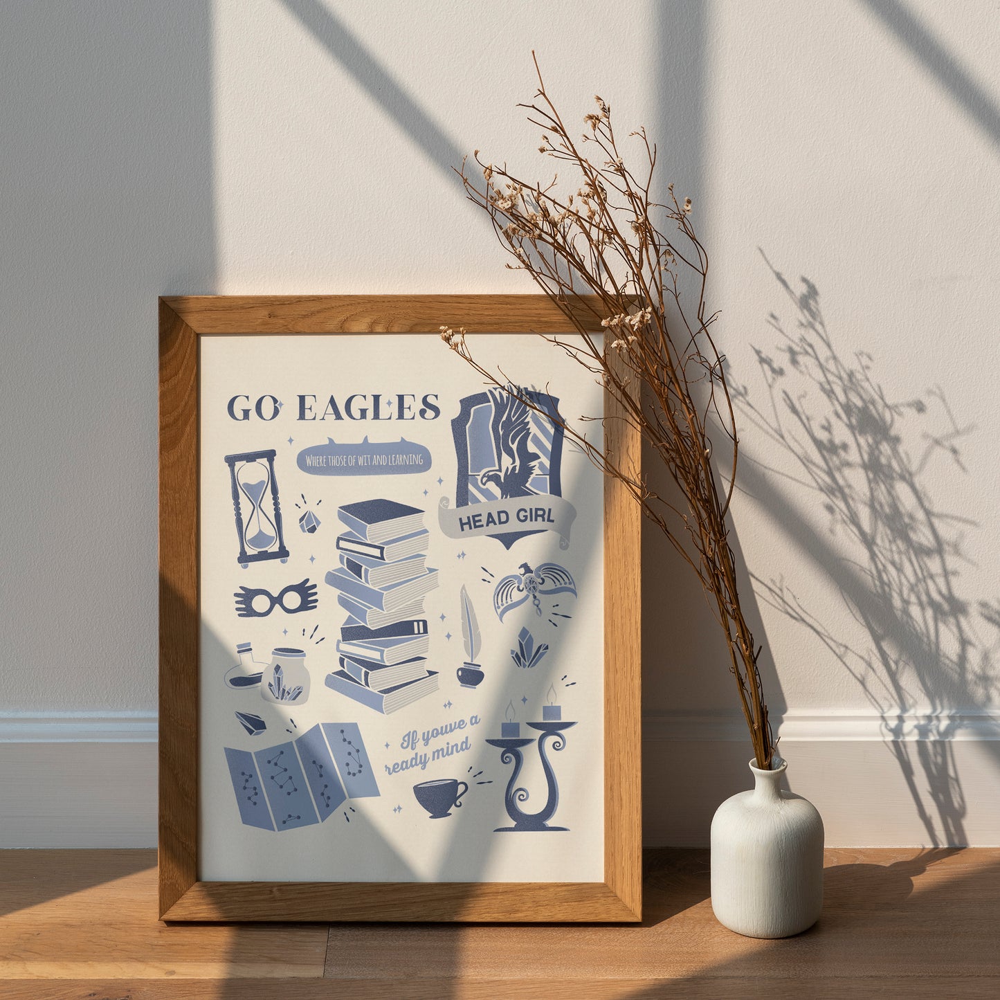 Wizard Houses | Go Eagles Poster | Head Girl Print