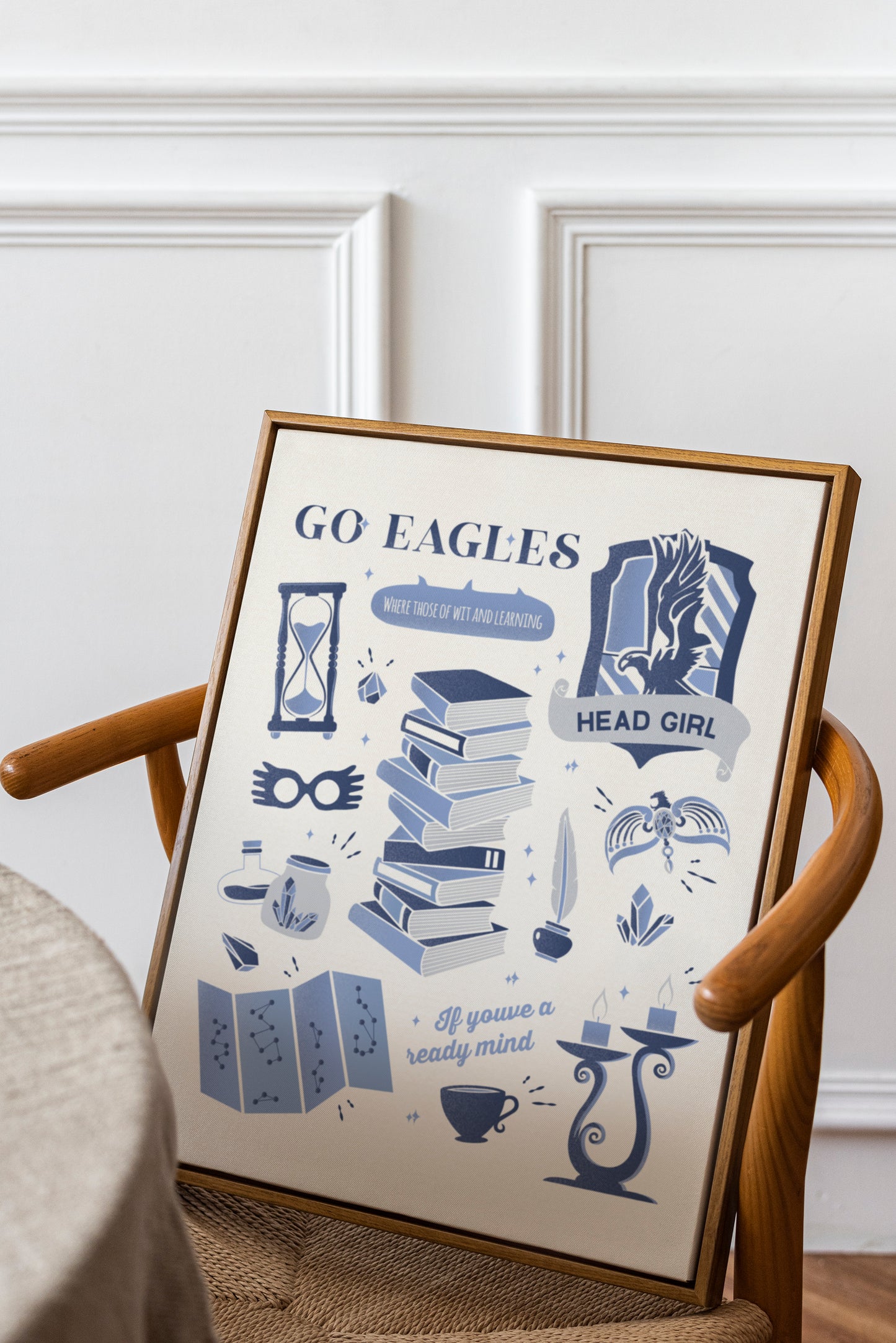 Wizard Houses | Go Eagles Poster | Head Girl Print