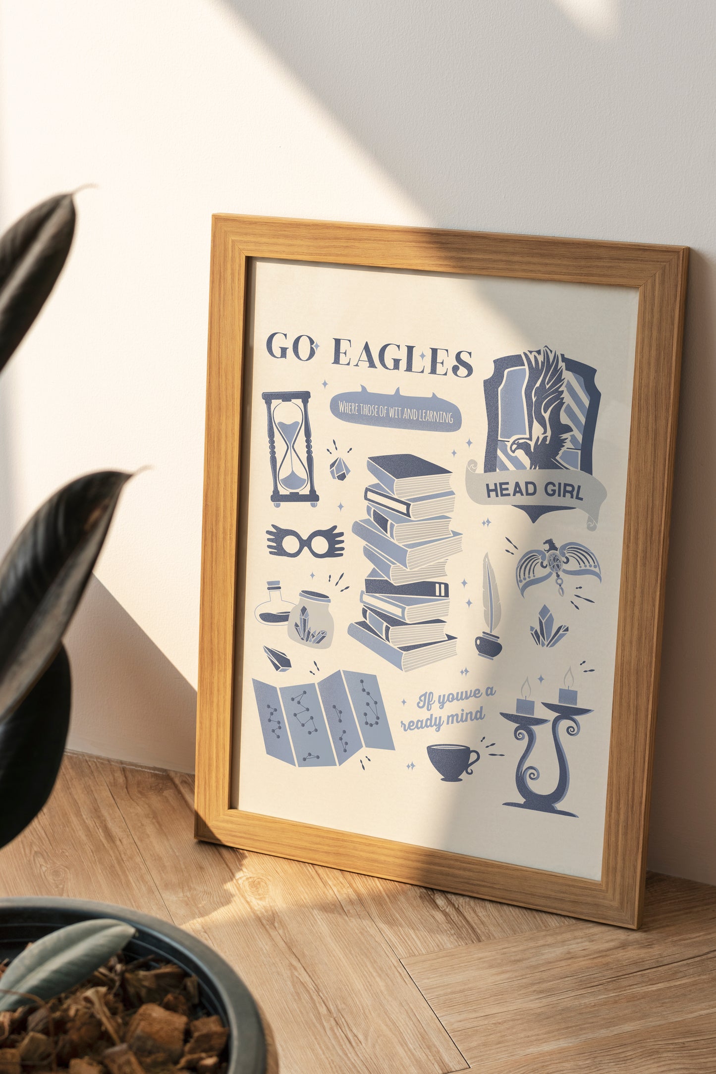 Wizard Houses | Go Eagles Poster | Head Girl Print