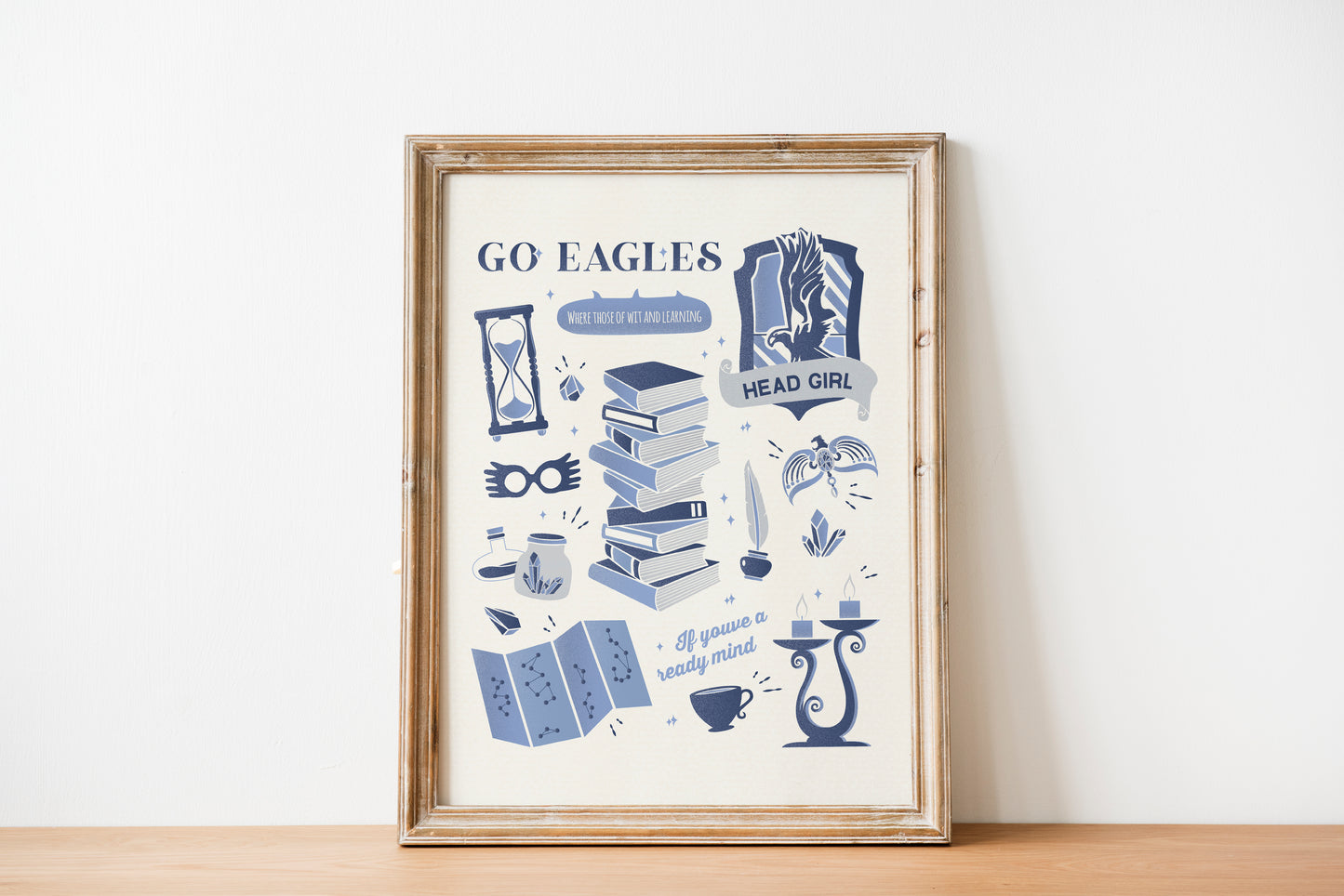 Wizard Houses | Go Eagles Poster | Head Girl Print